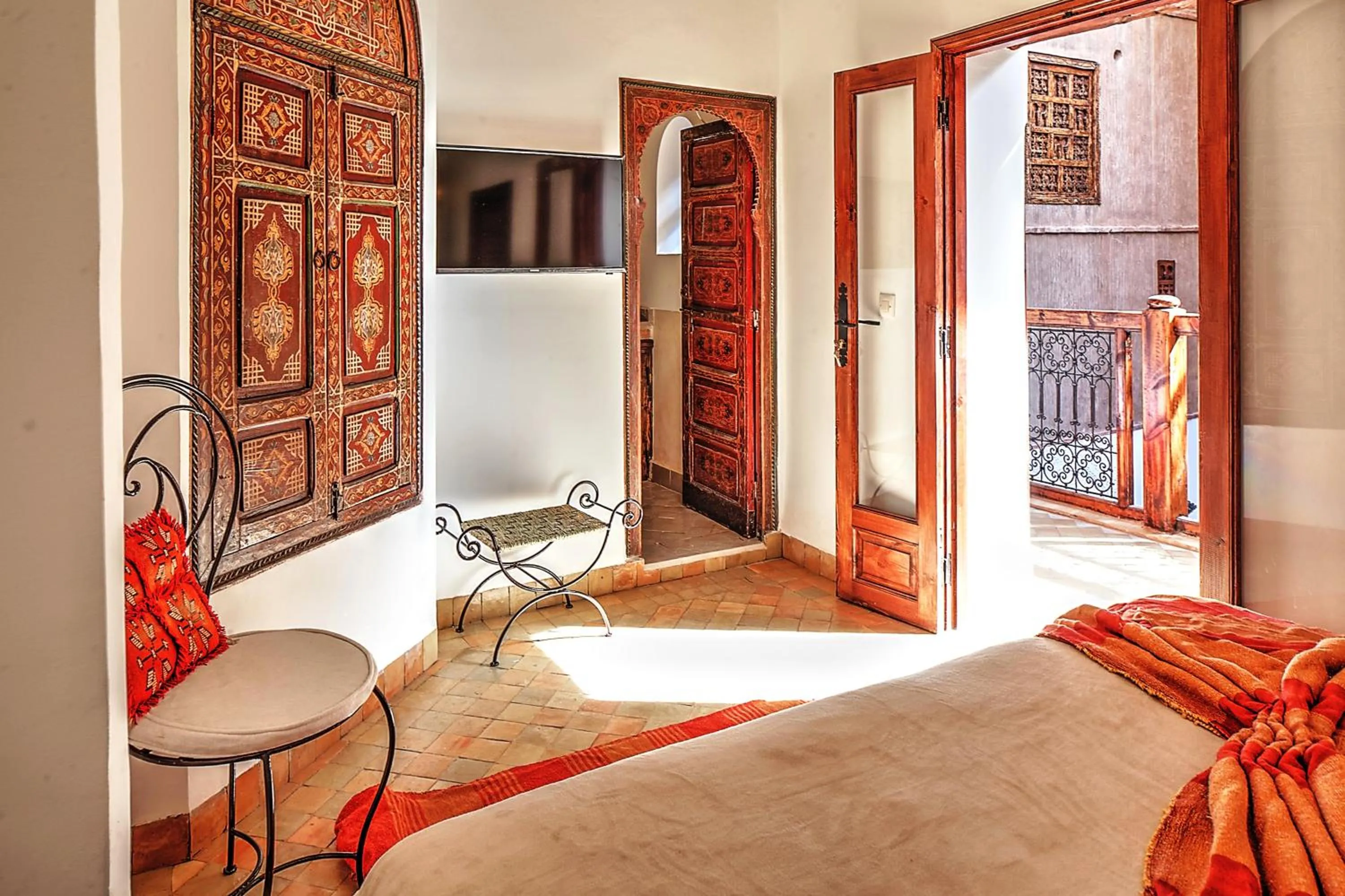 Bedroom, Bed in Riad Carina
