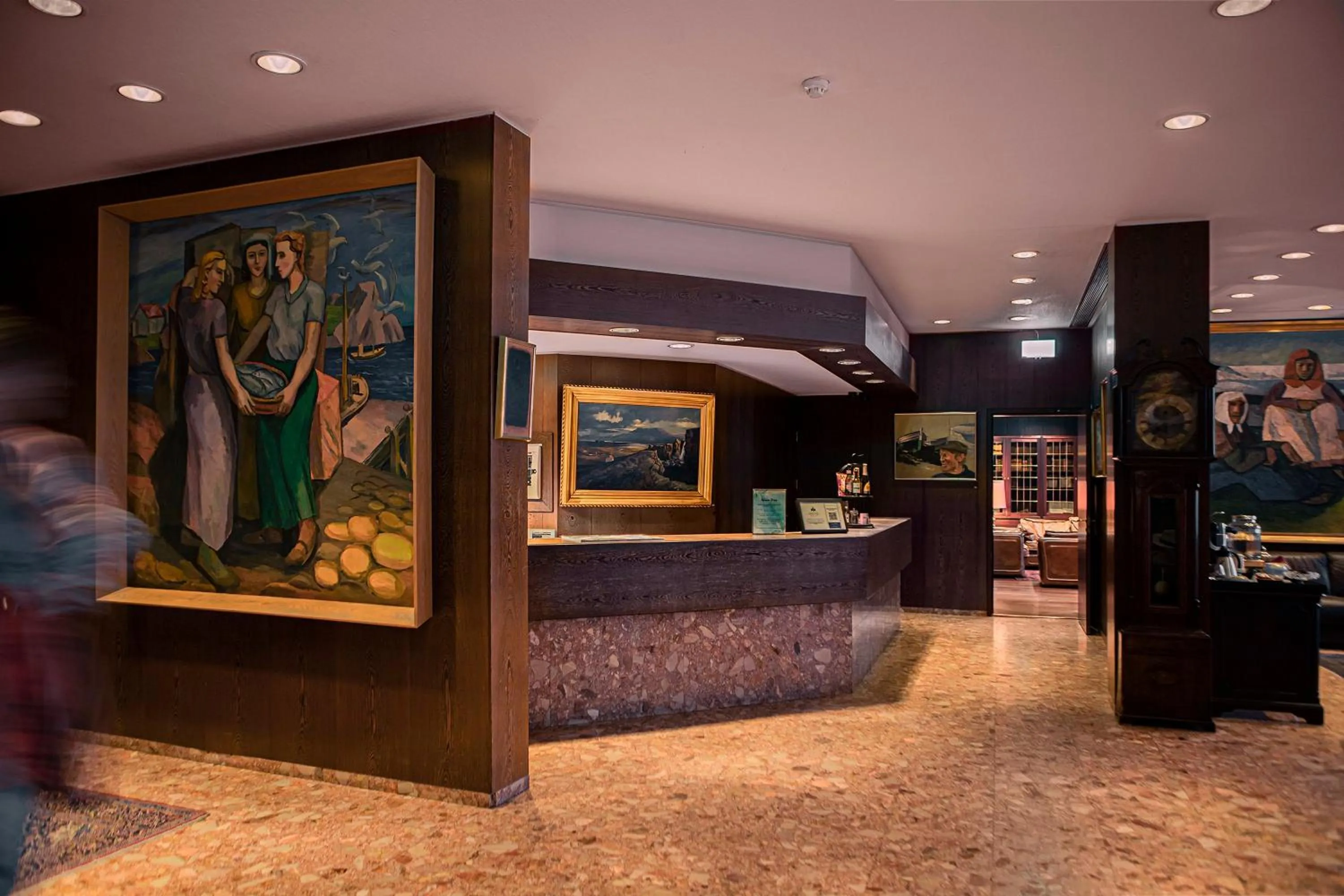 Lobby or reception in Hotel Holt - The Art Hotel