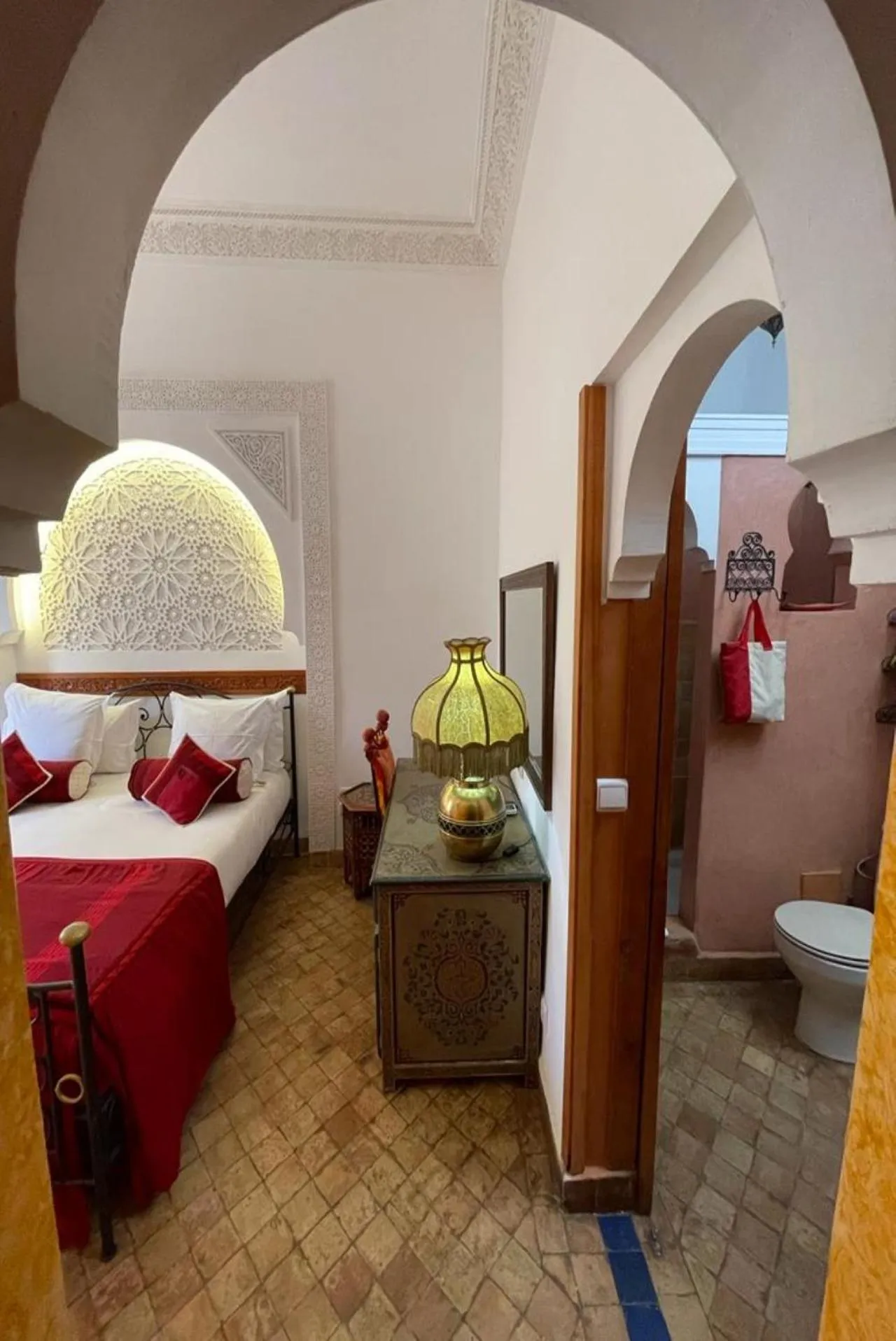 Seating area, Bed in Riad Maison Arabo-Andalouse