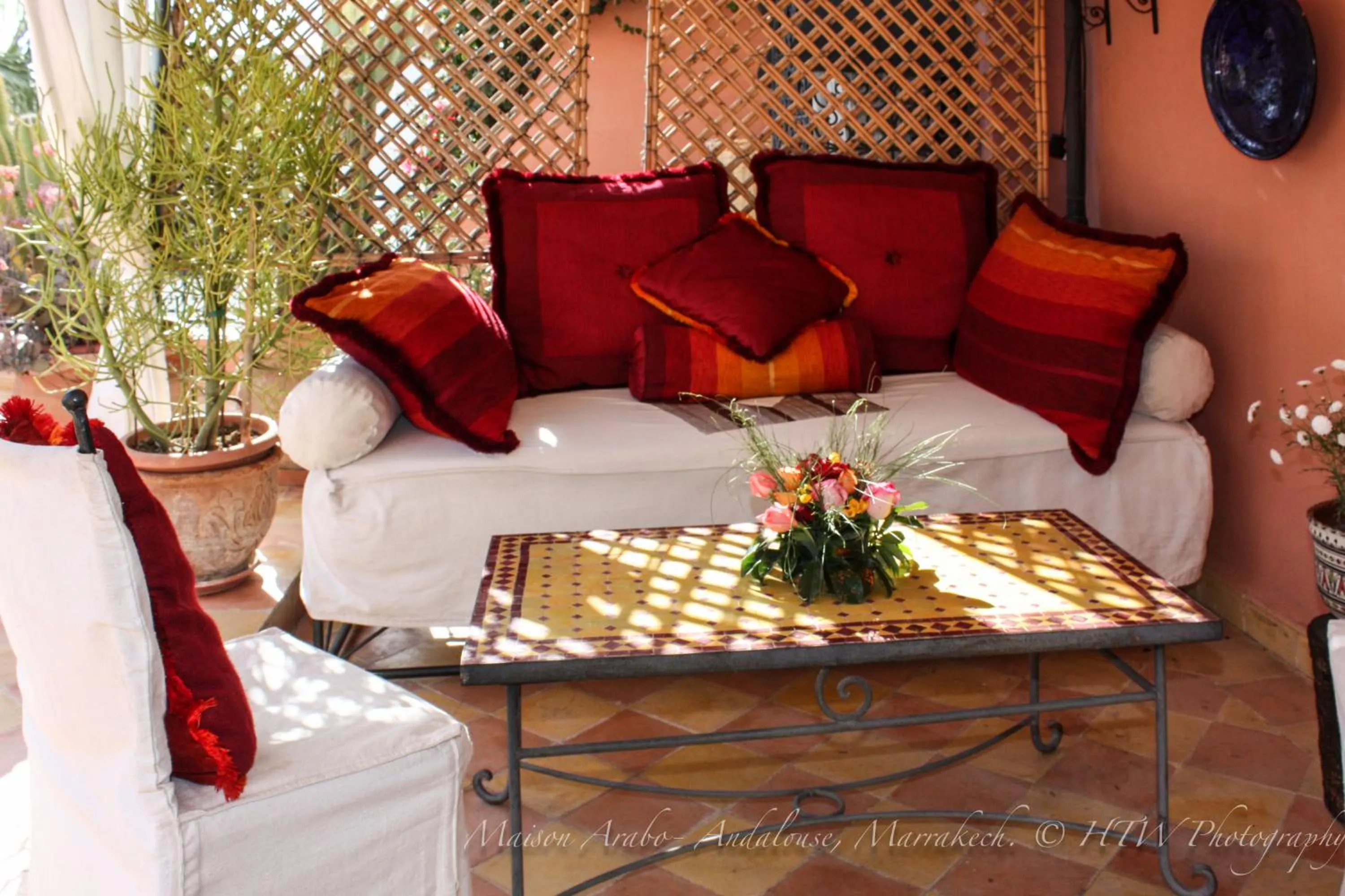 Patio, Bed in Riad Maison Arabo-Andalouse