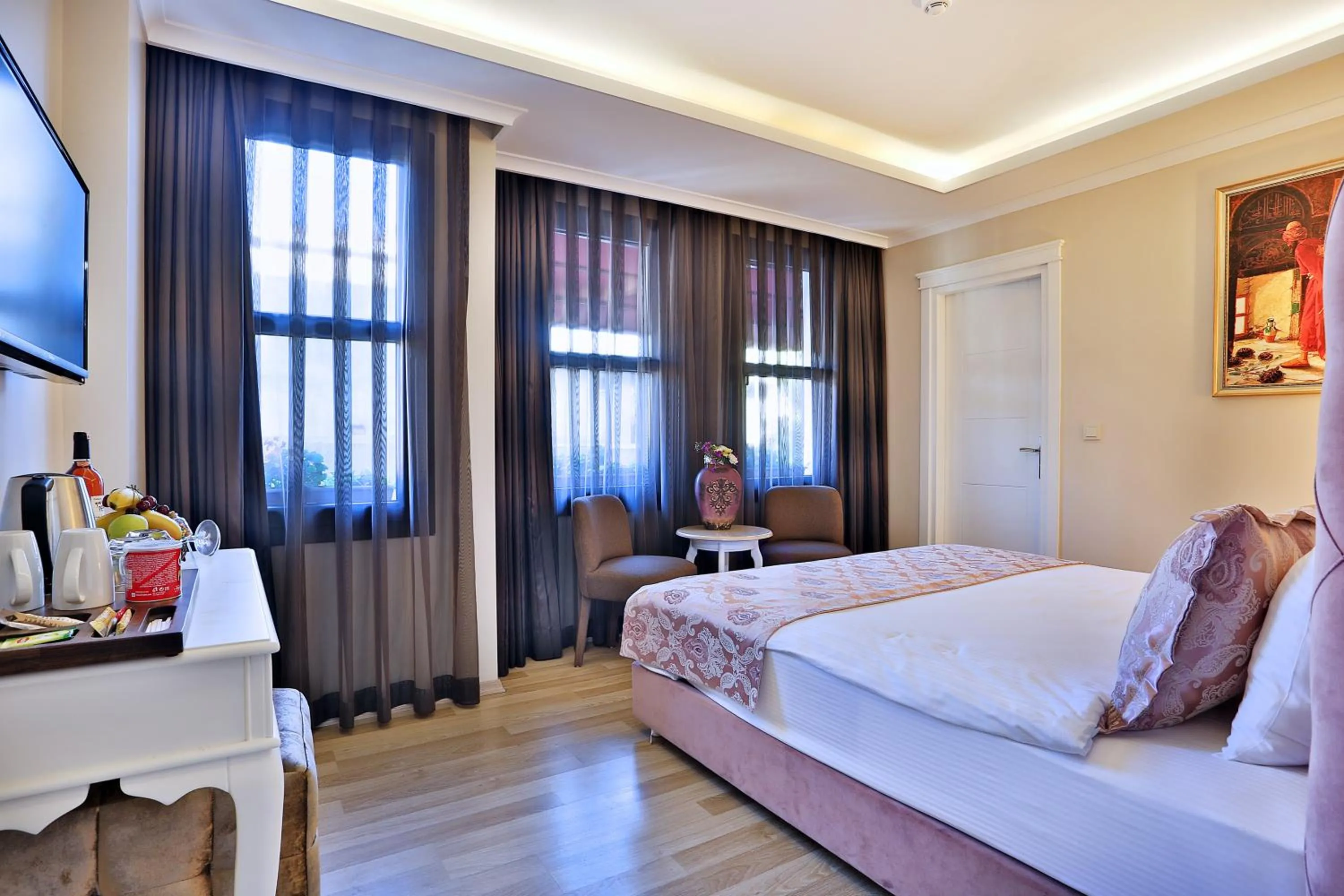 Bed in Hotel Bon Hagia Sophia