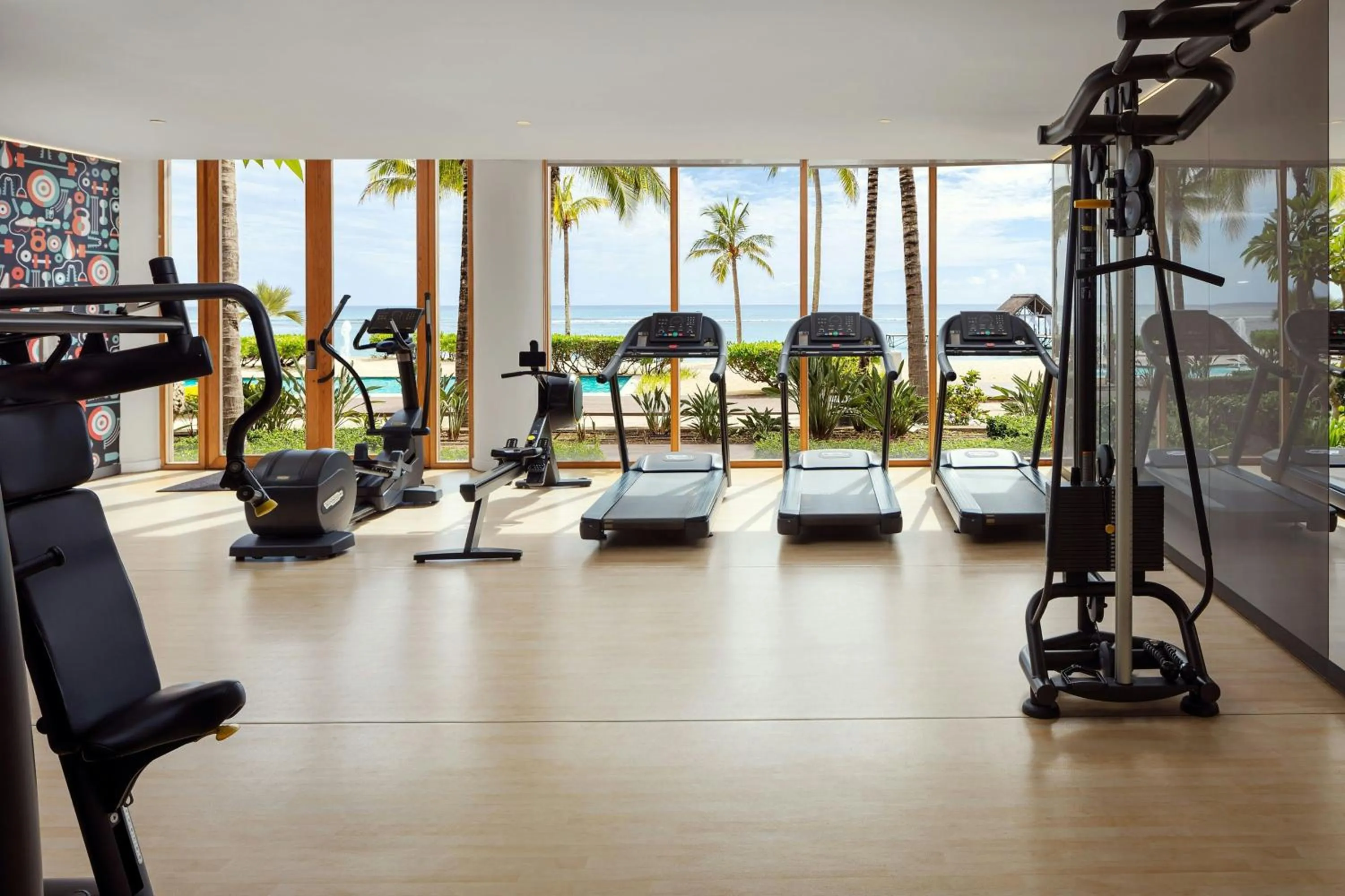 Fitness centre/facilities in Le Meridien Ile Maurice