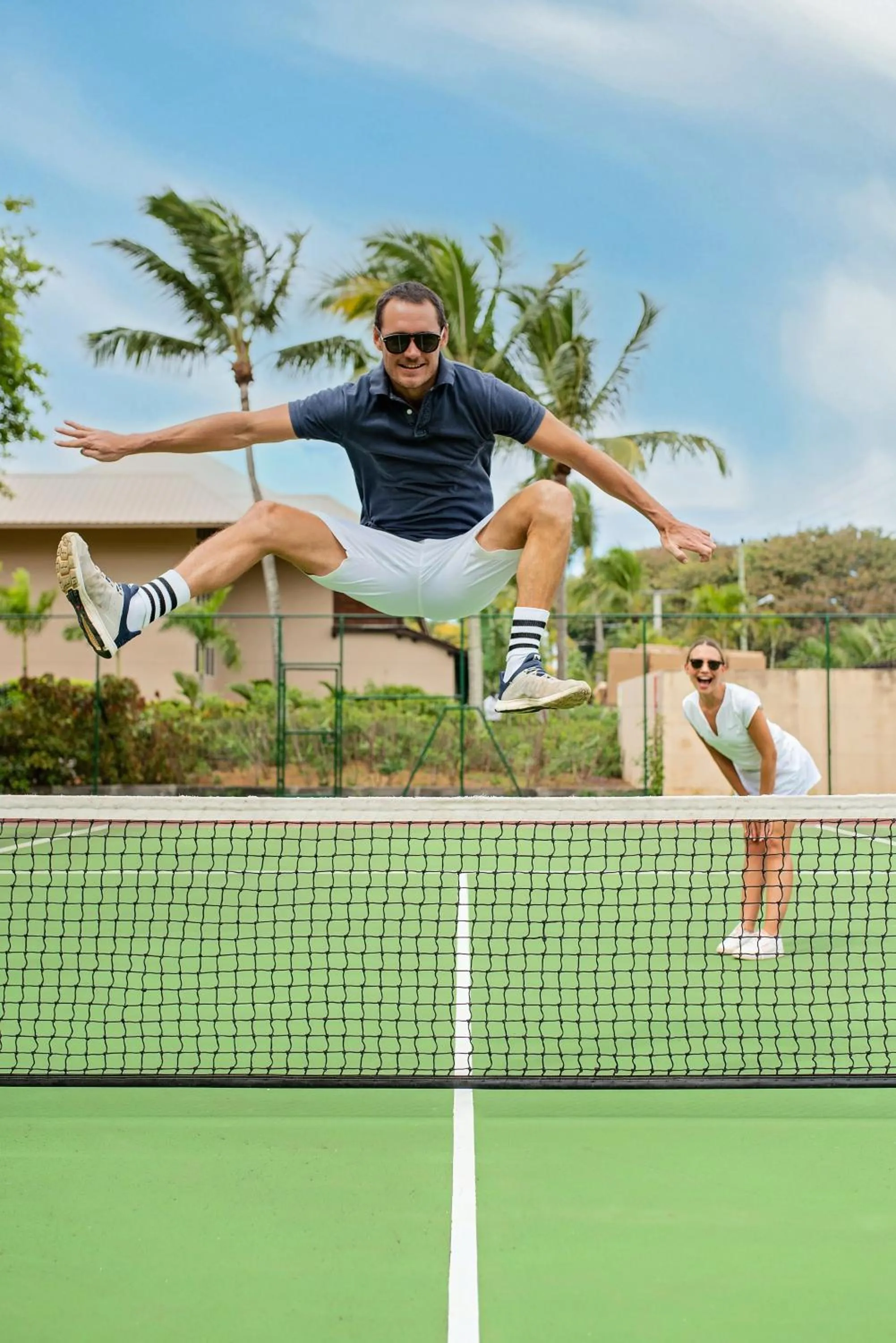 Tennis court in Le Meridien Ile Maurice