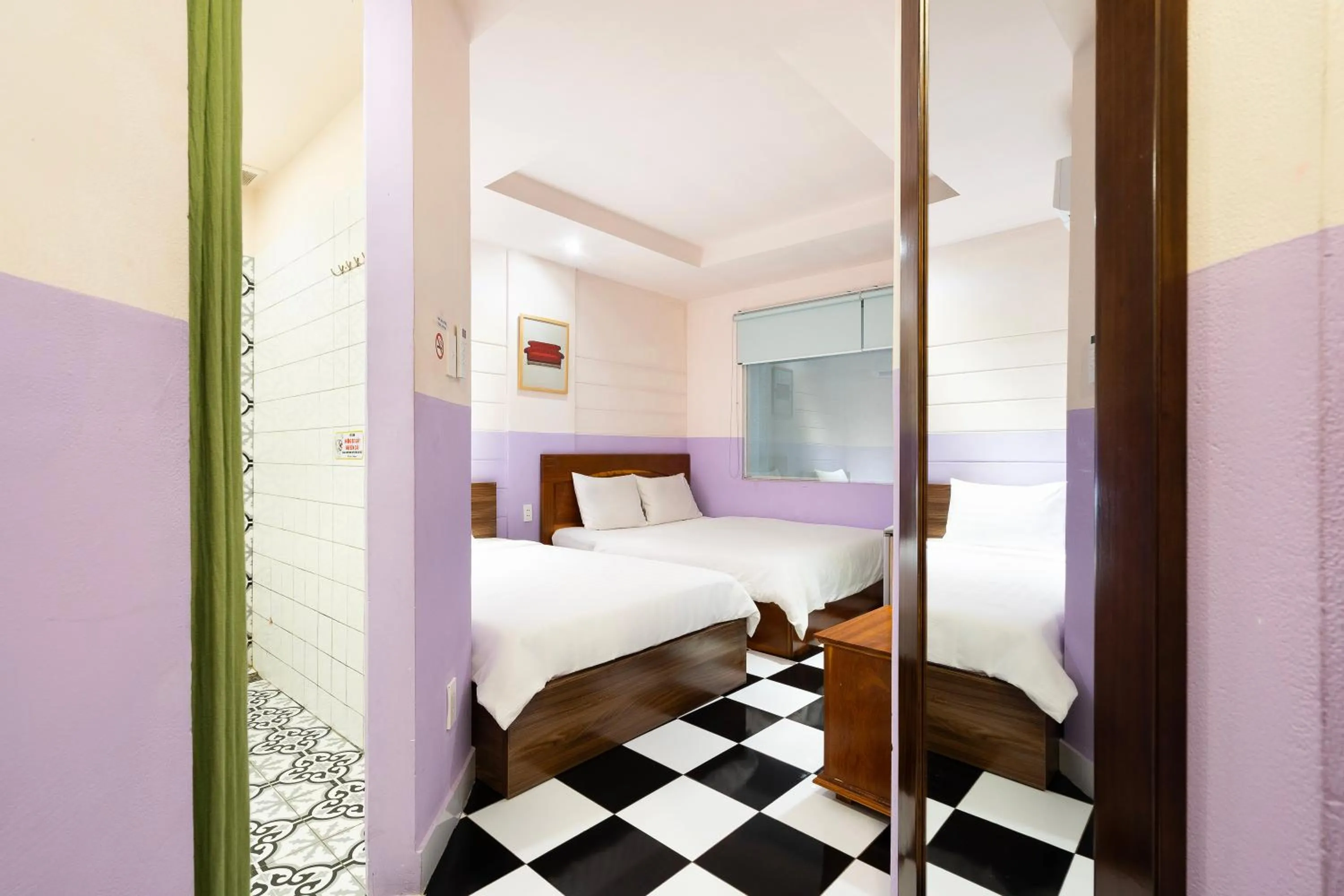 Bed in Ahu Hotel & Apartment