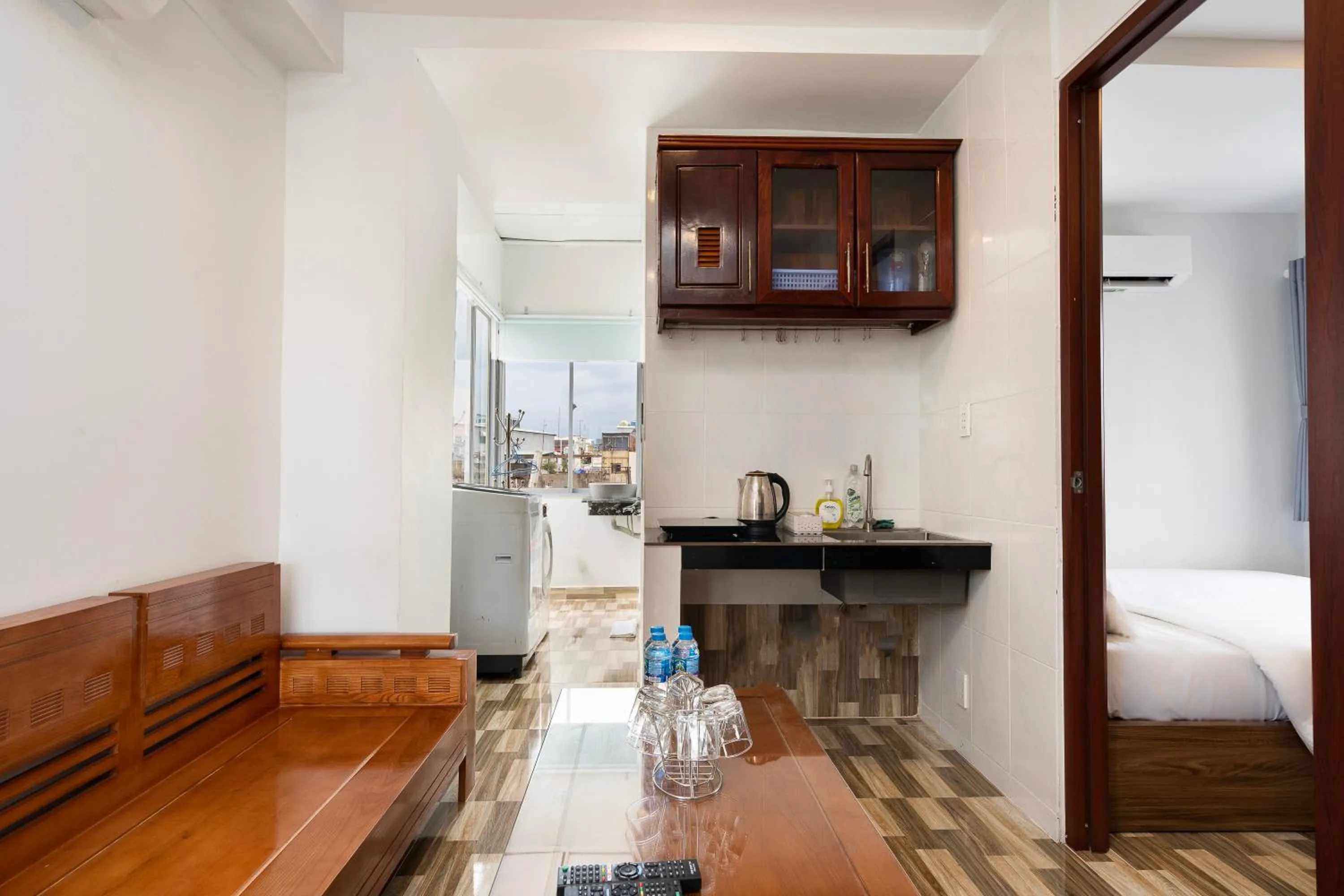 Bed in Ahu Hotel & Apartment