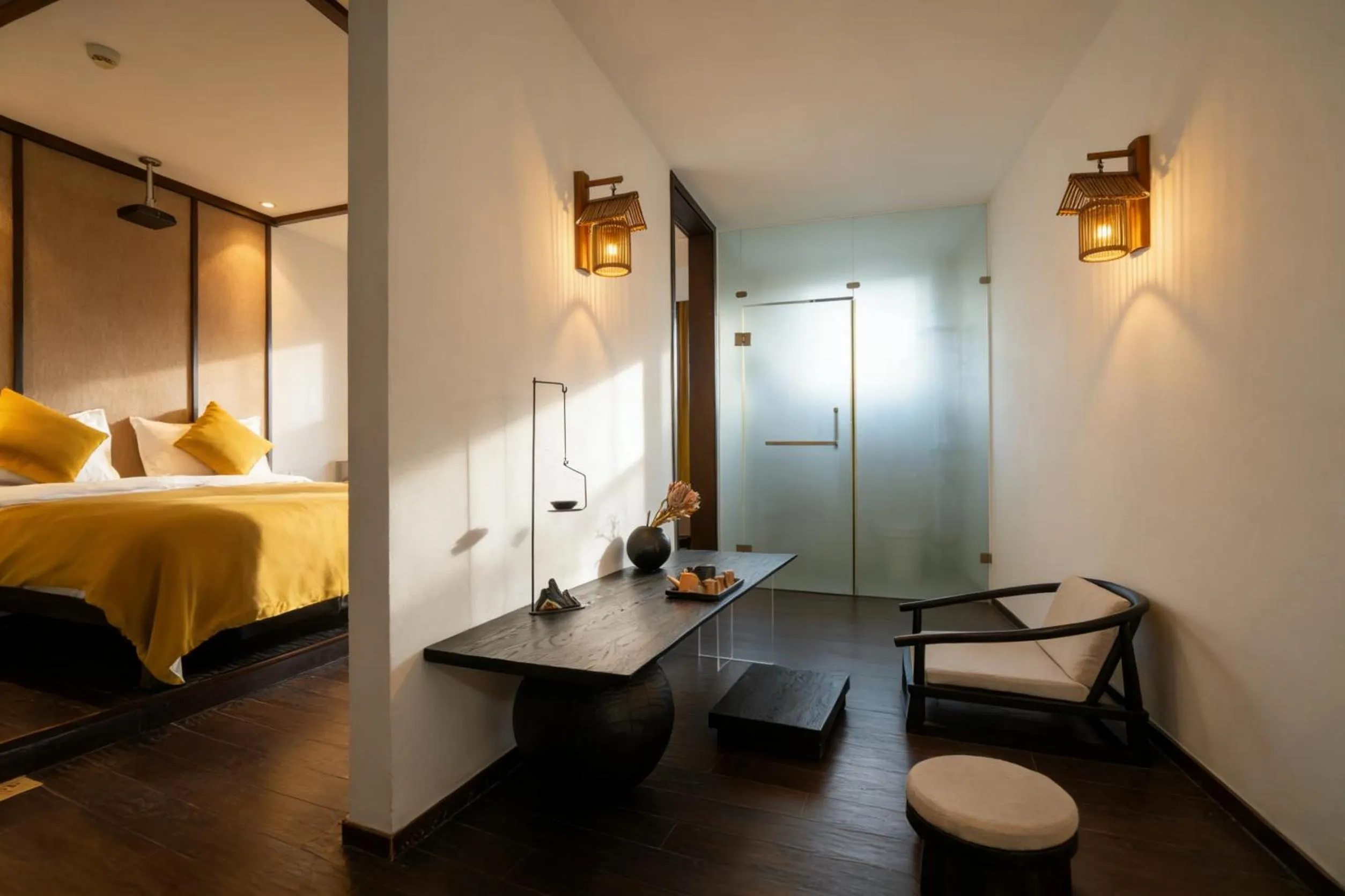 Bed in Dasein Youlan Hotel Beijing