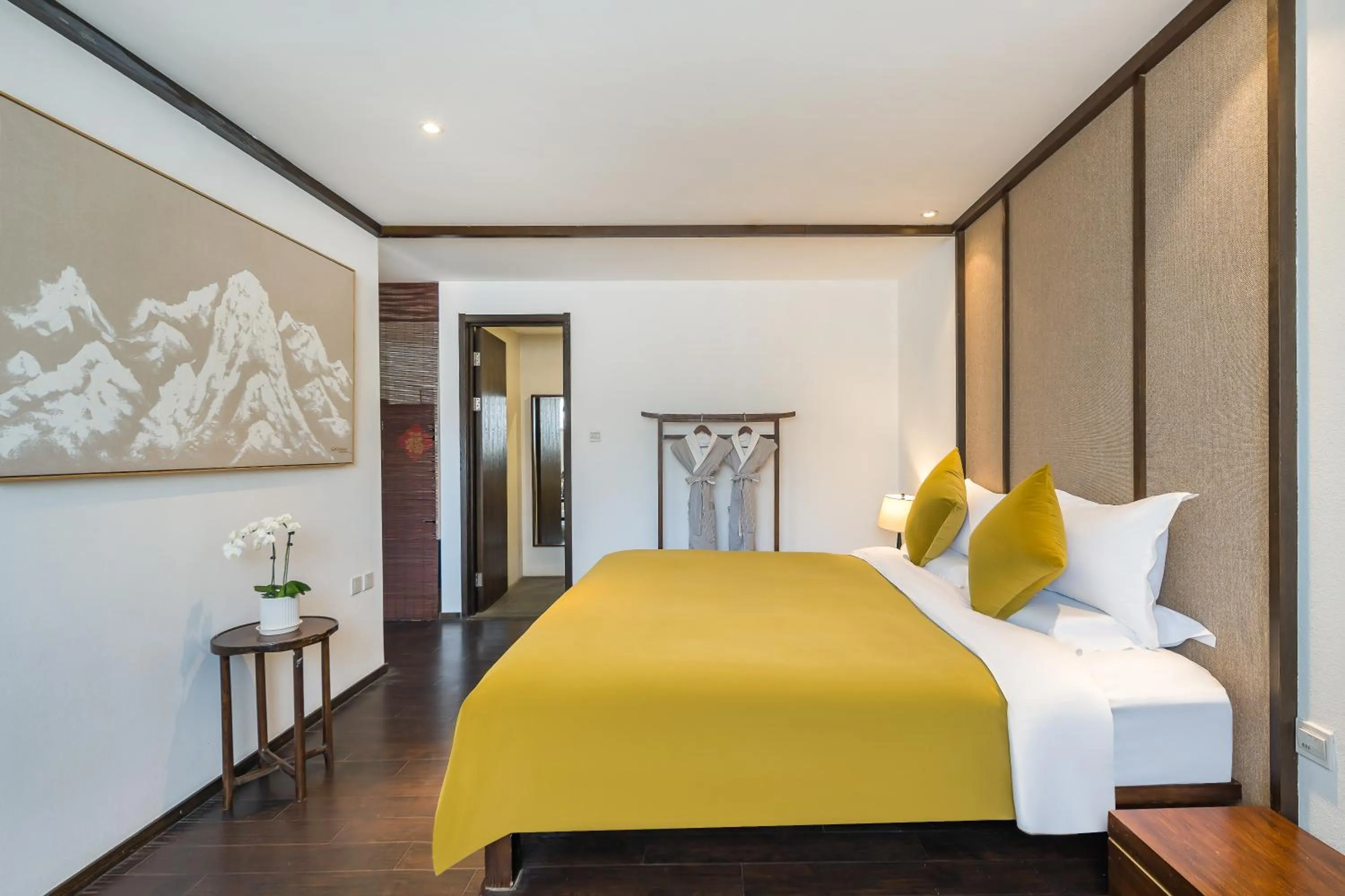 Bed in Dasein Youlan Hotel Beijing