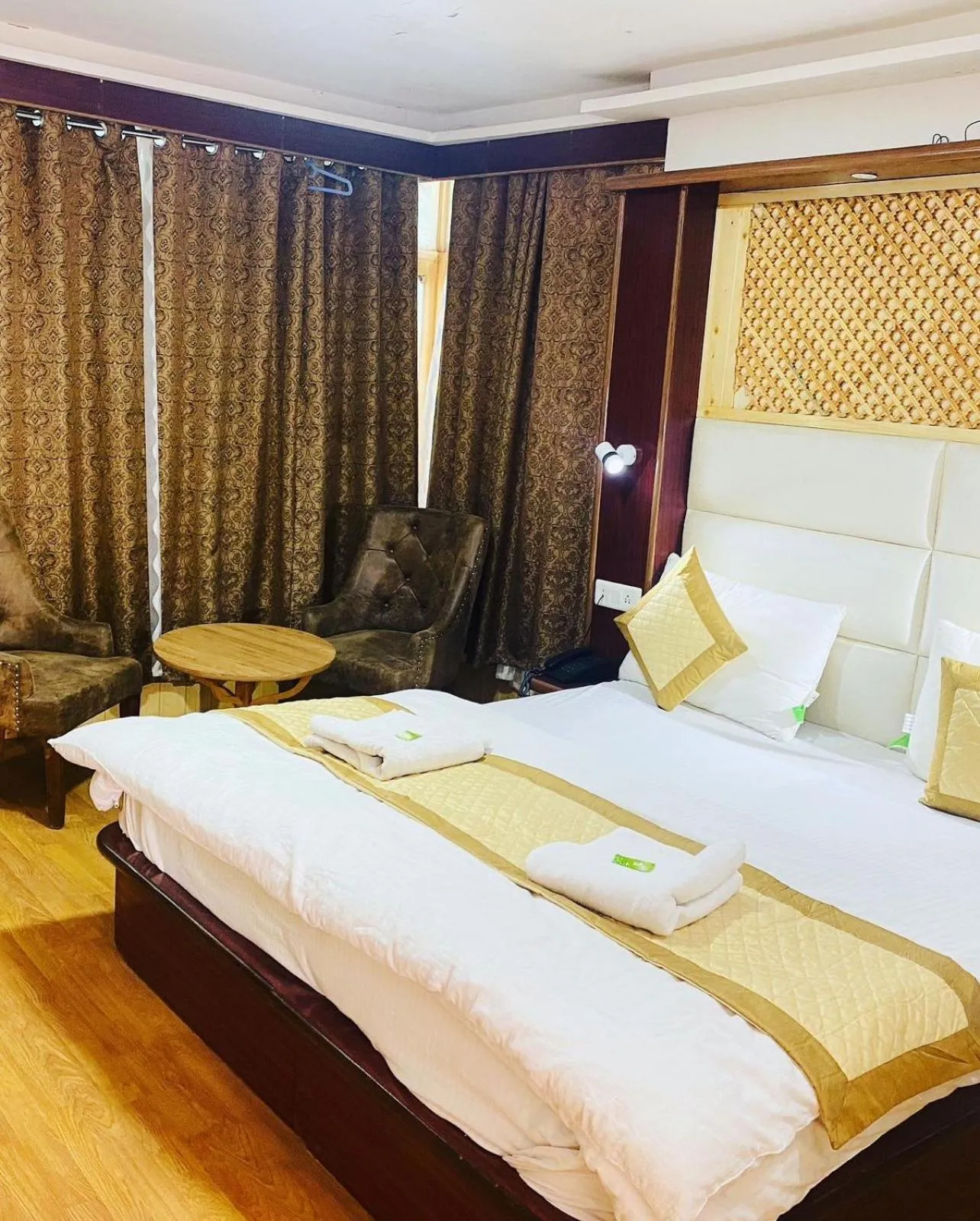 Bed in SIT Hotel Ladakh Horizon Leh