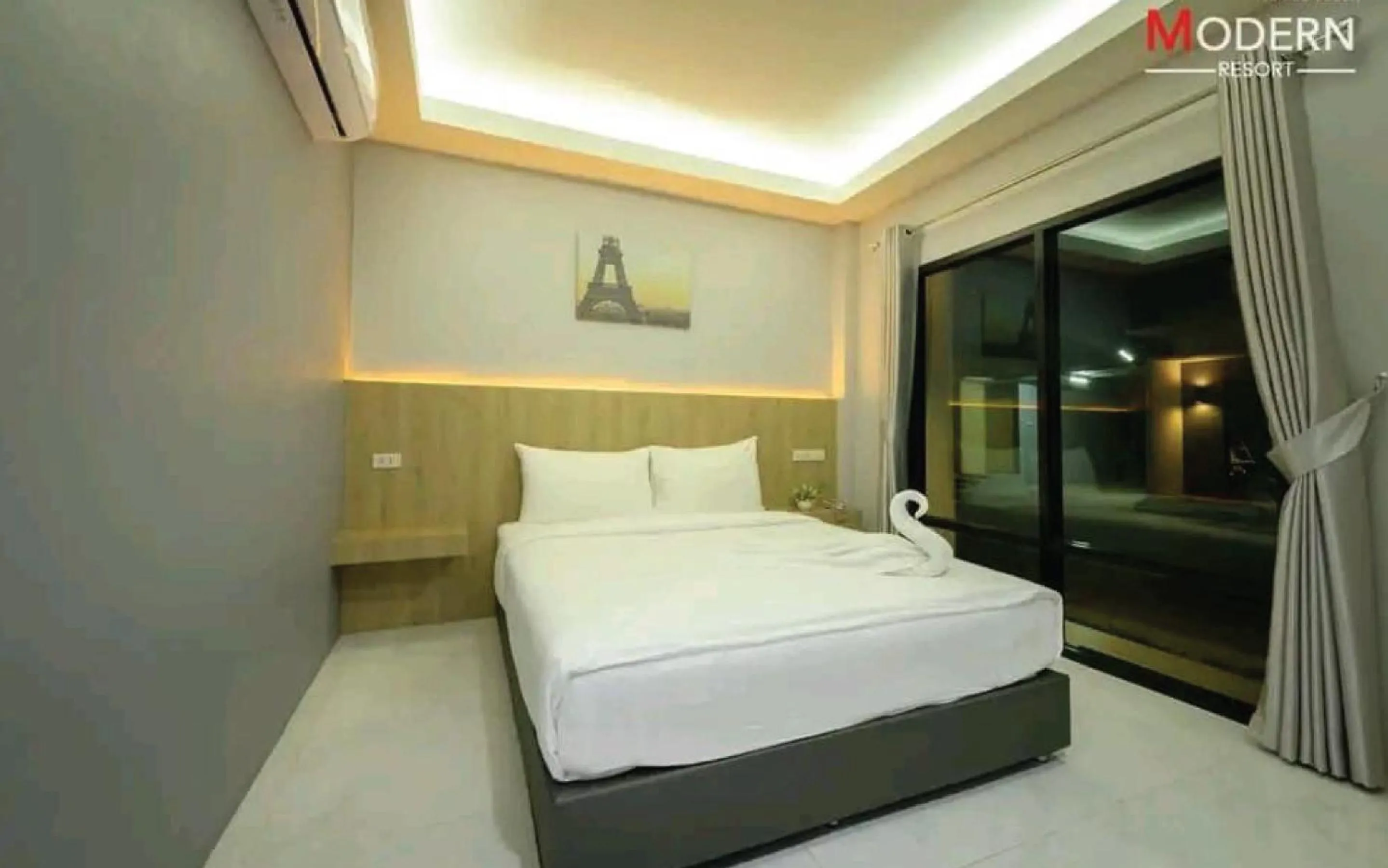 Bed in Modern Resort