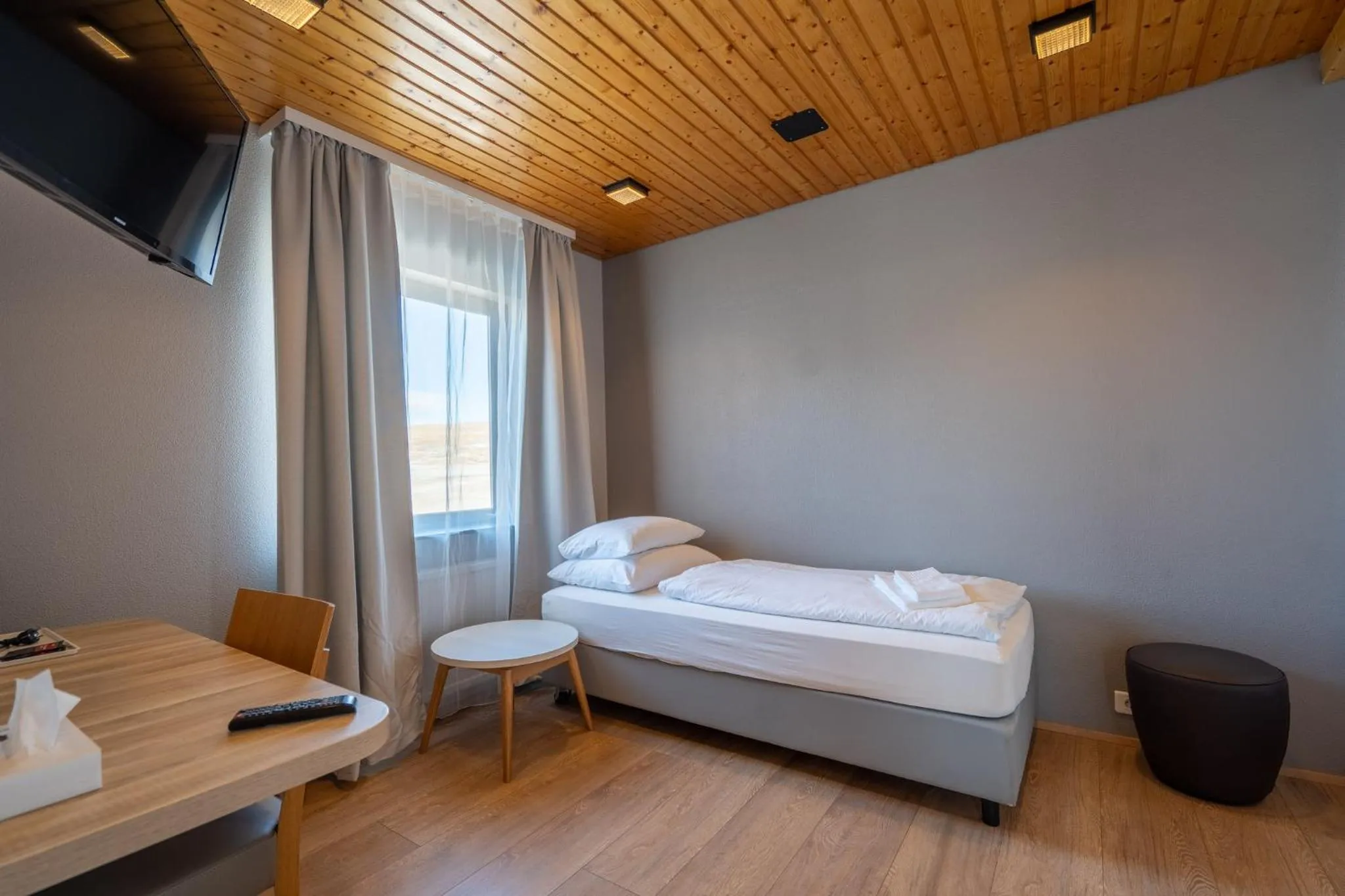 Bedroom, Bed in Hótel Laugarbakki