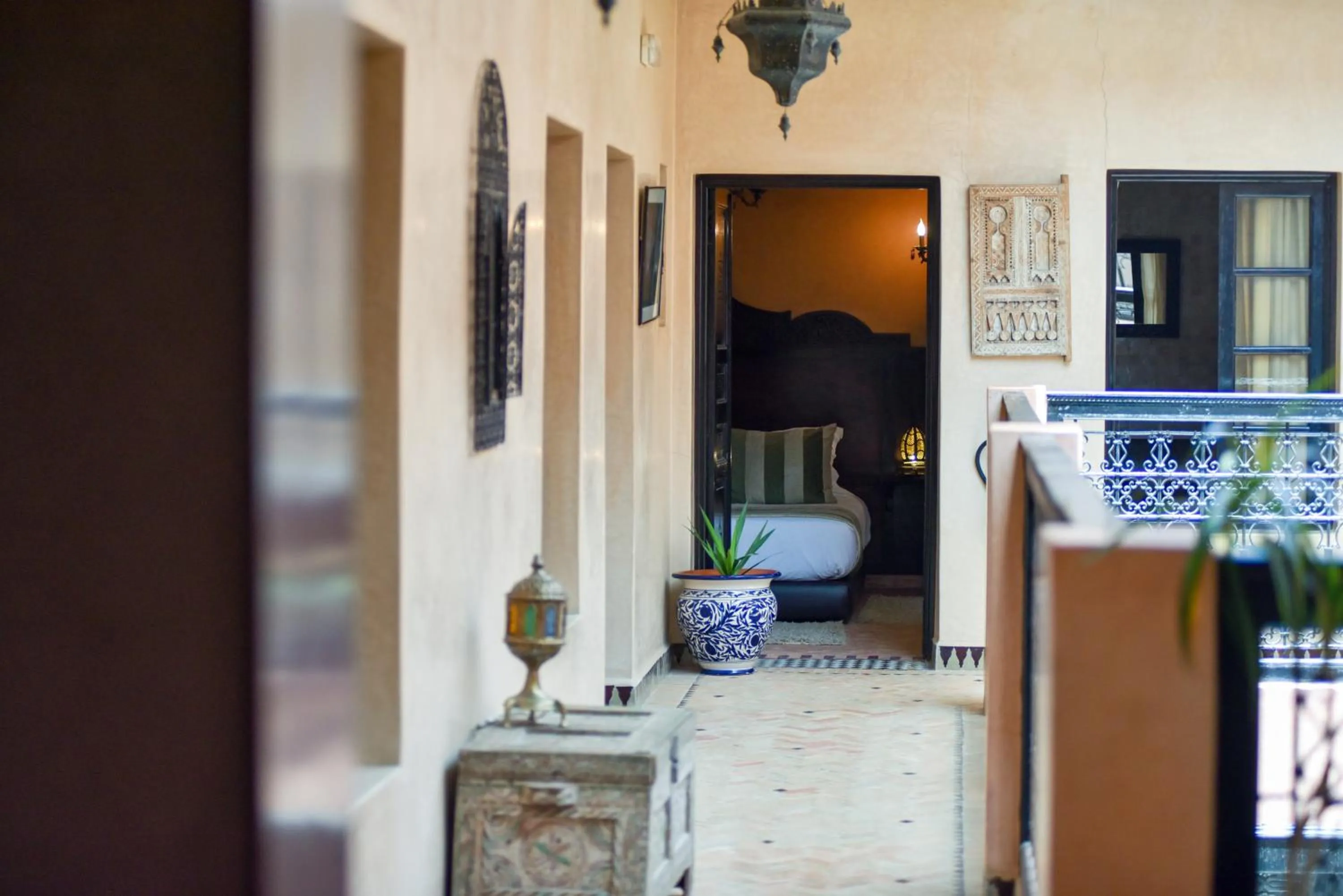 Inner courtyard view in Riad Yacout