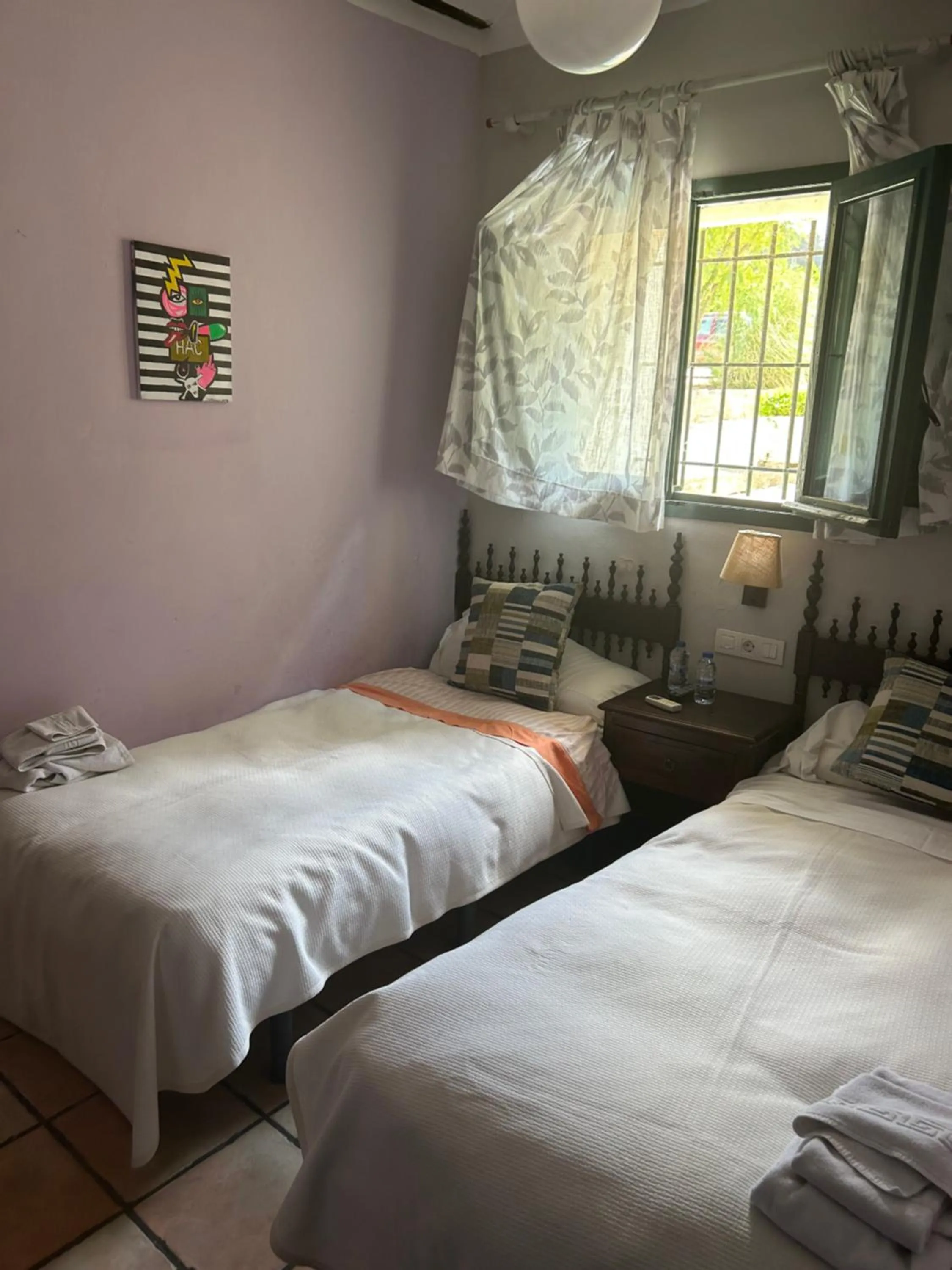 Bed in Hotel Rural Castillo de Biar Finca FANECAES