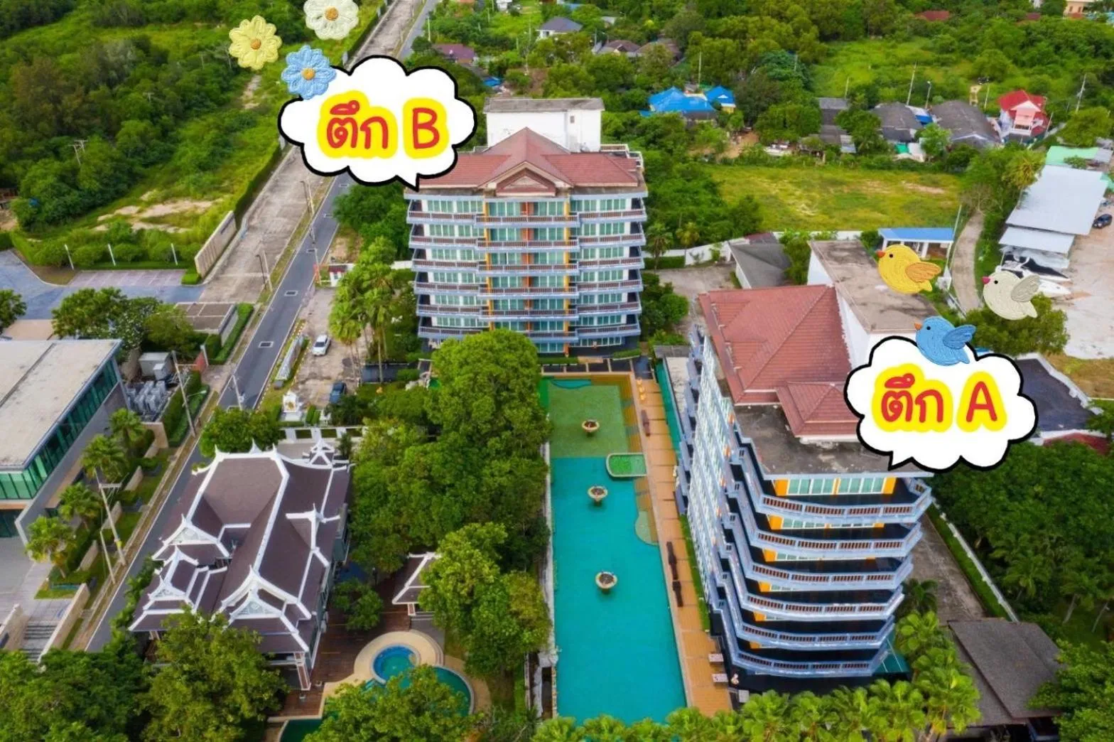 Property building in The Sand Beach Pattaya