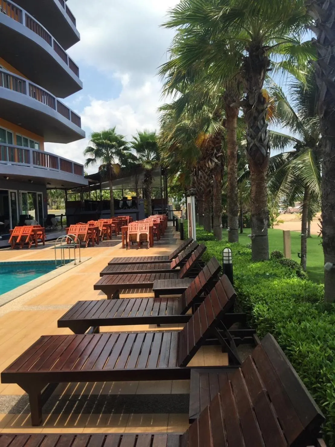 Swimming pool in The Sand Beach Pattaya