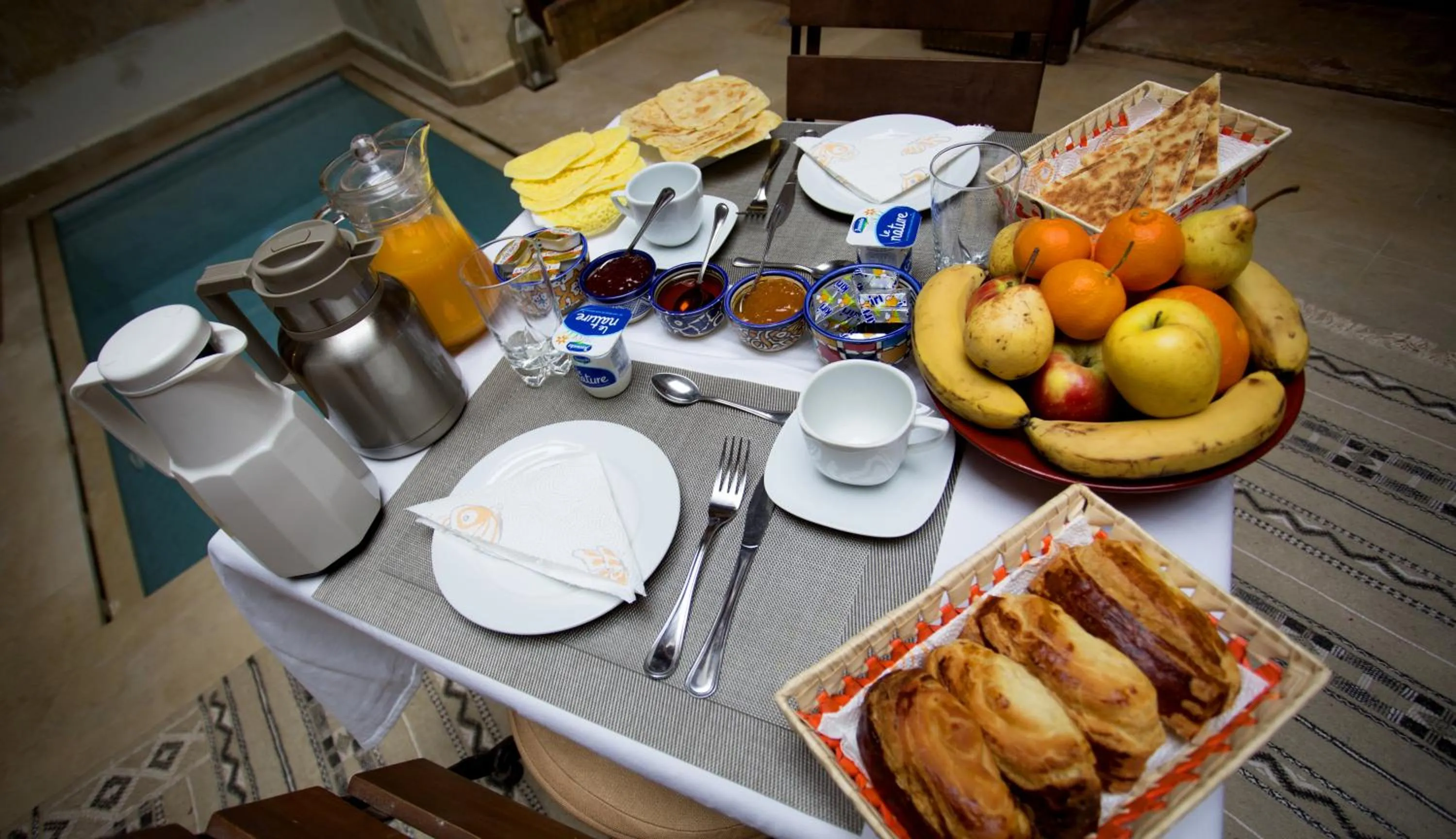 Continental breakfast in Riad Dar Zaya