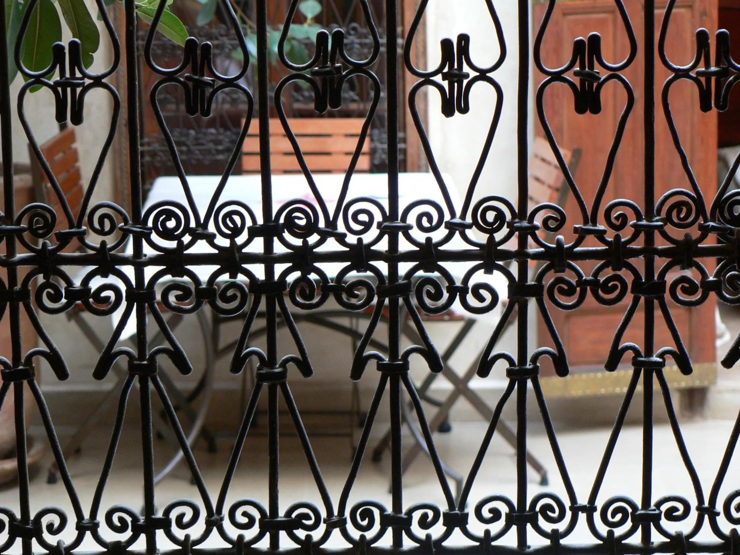 Decorative detail in Riad Dar Zaya