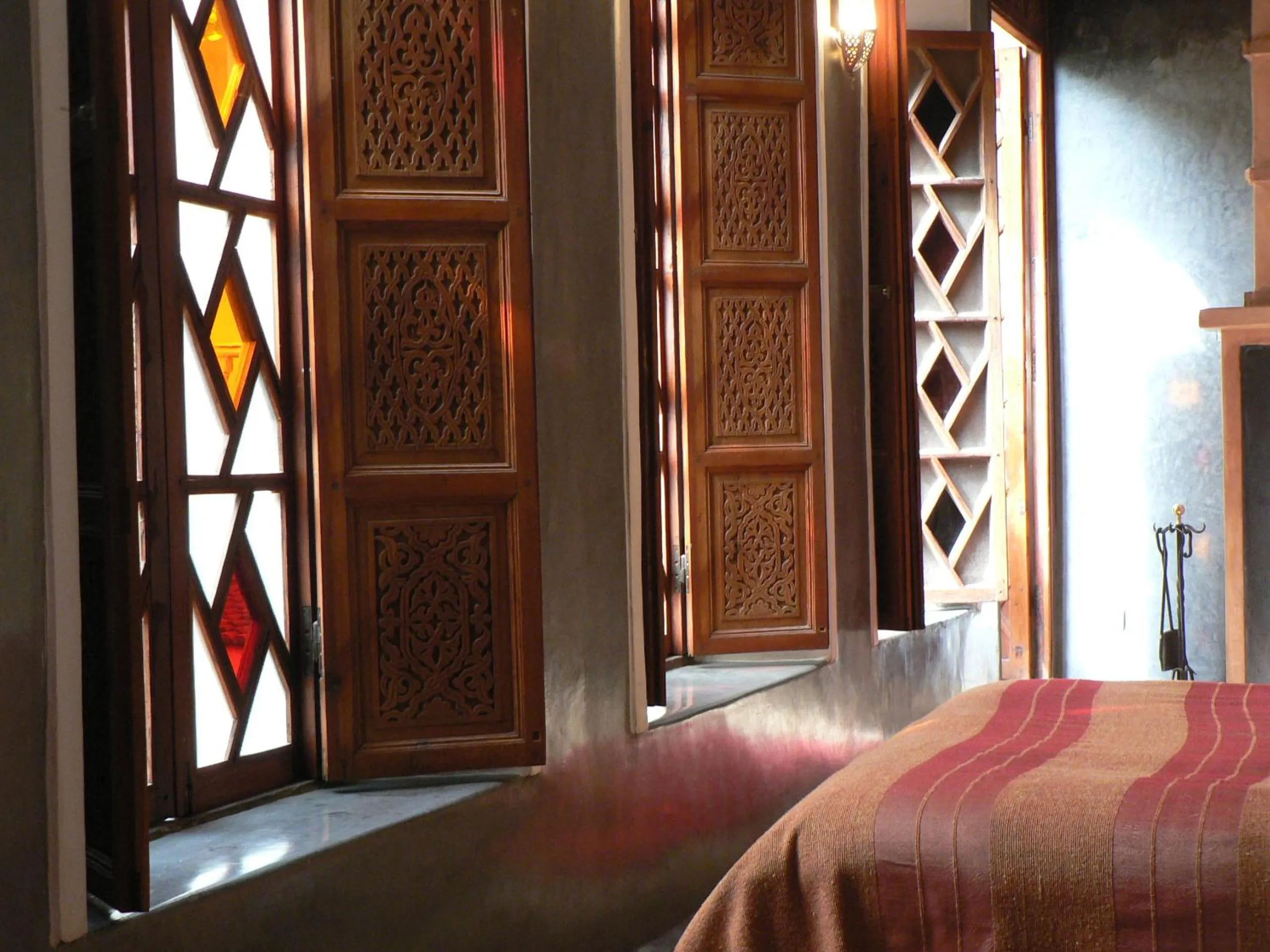 Decorative detail, Bed in Riad Dar Zaya