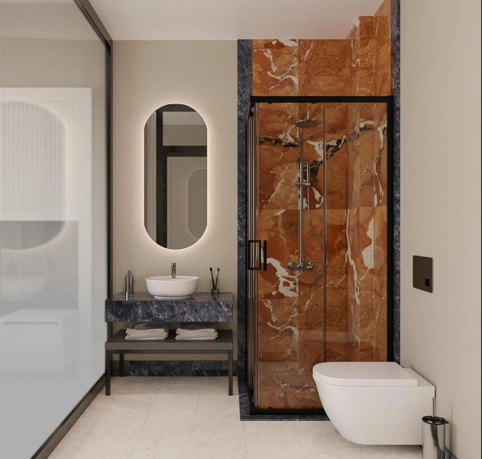 Bathroom in ROSEIRA MAR-INN LUXURY