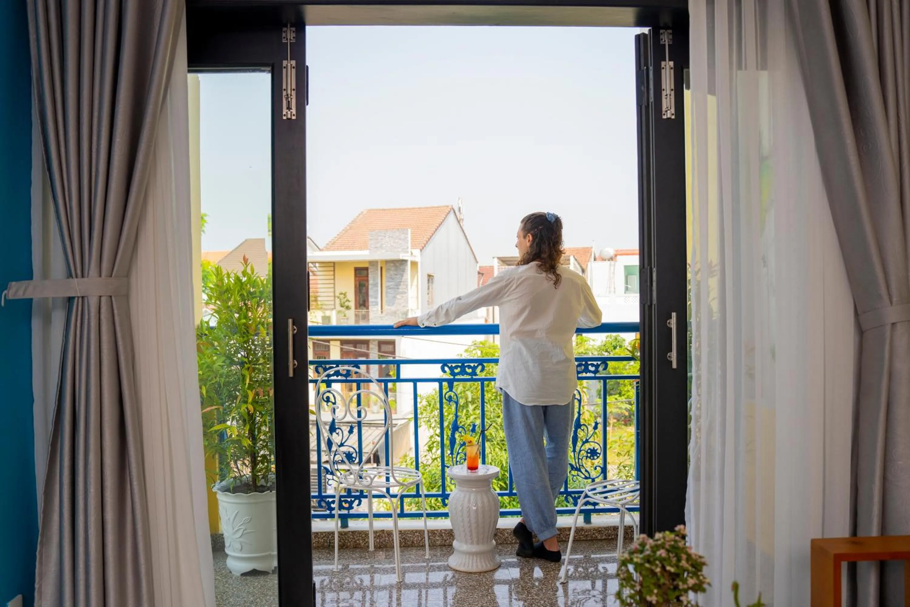 Balcony/Terrace in Hoi An Heart hostel Villa - Bespoke