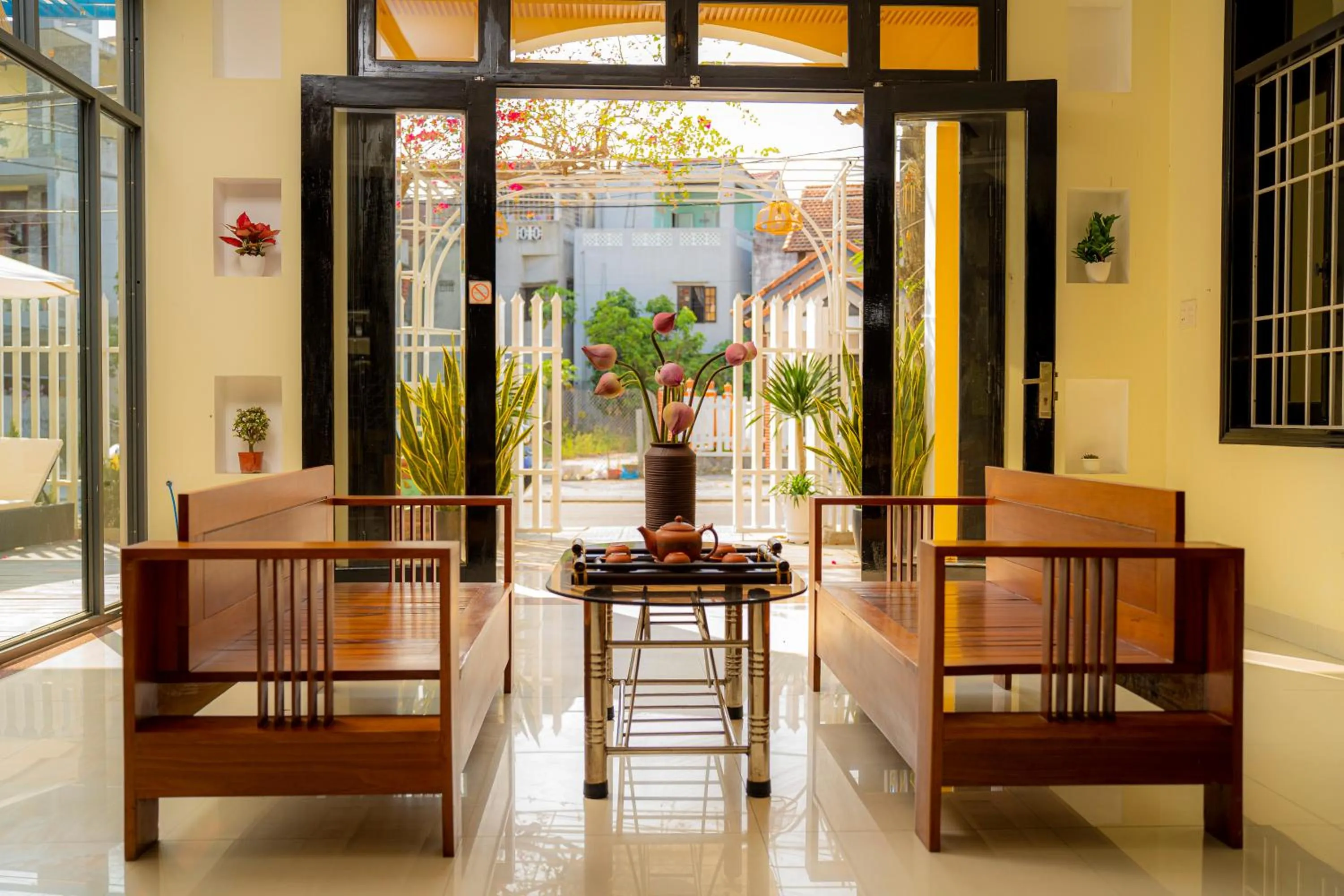 Lobby or reception in Hoi An Heart hostel Villa - Bespoke