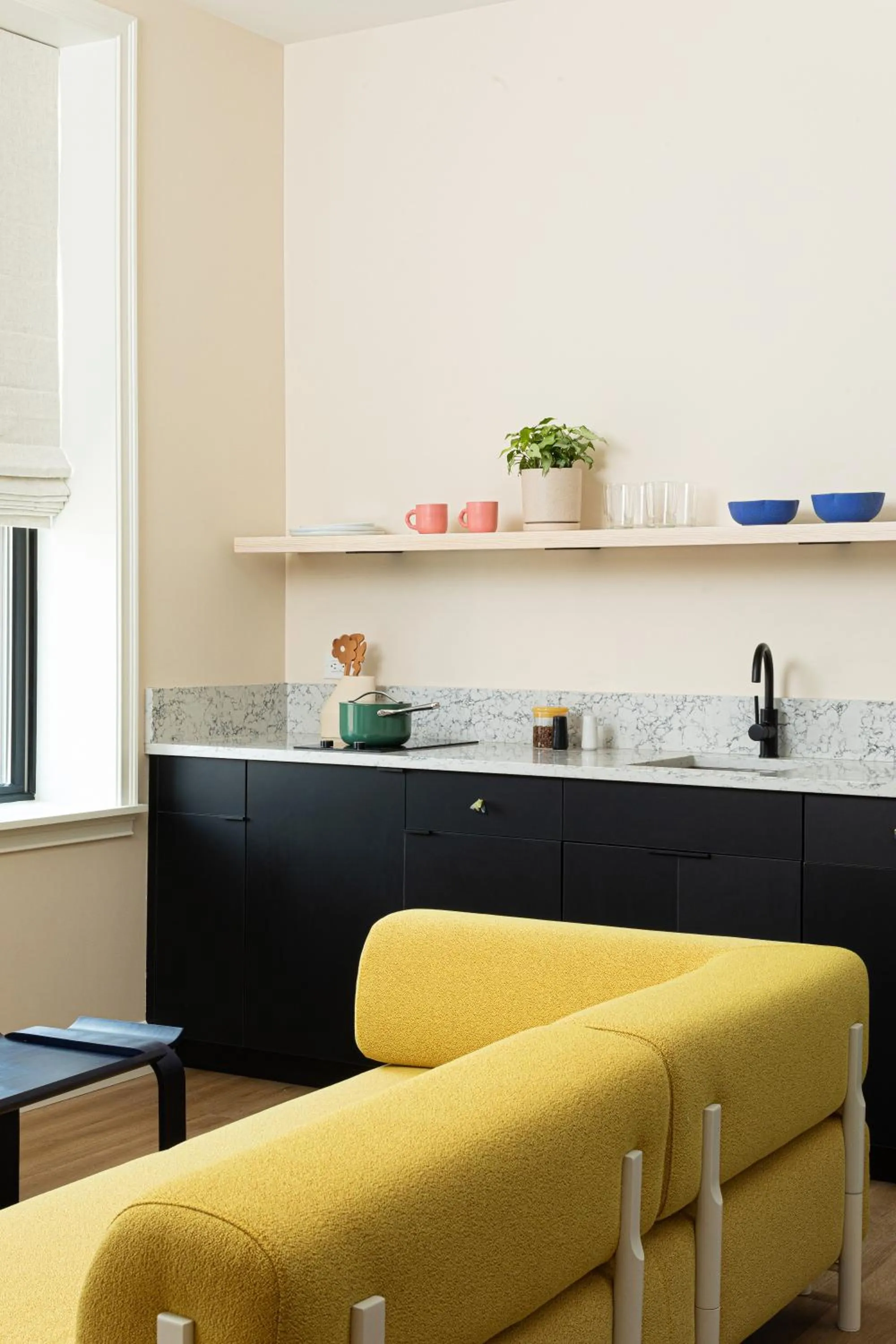 Seating area in YOWIE Hotel