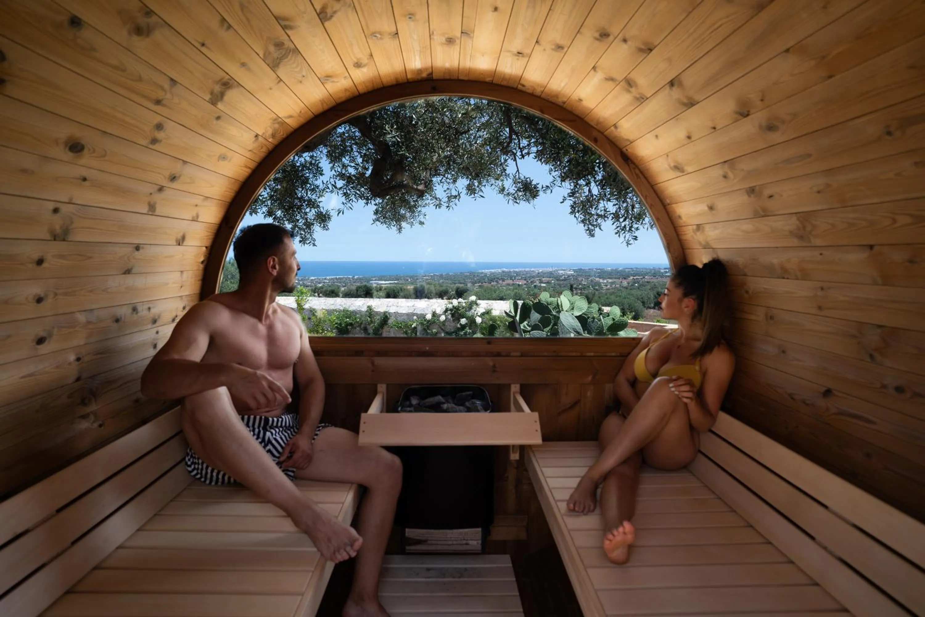Sauna in Masseria Auraterrae