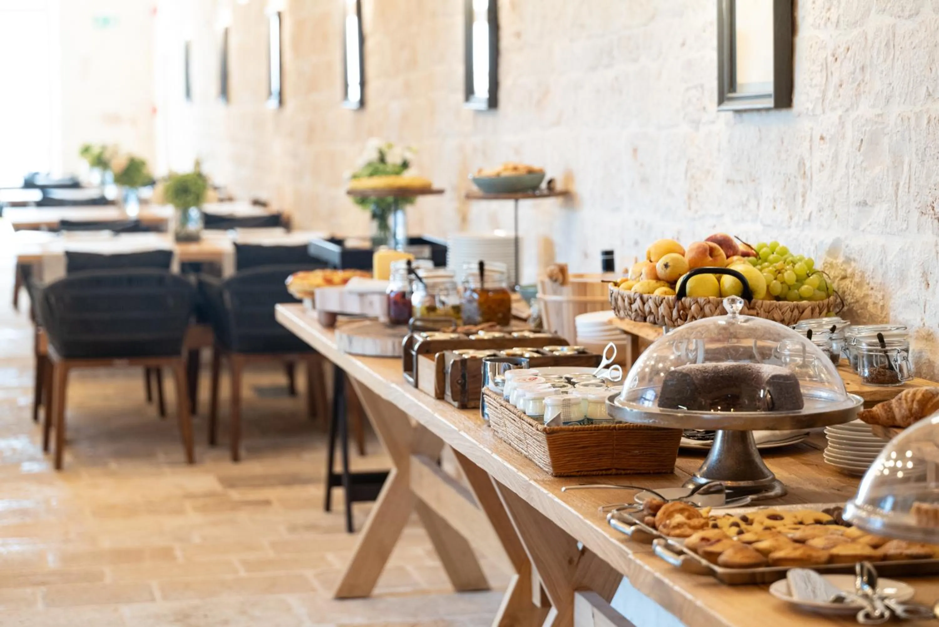 Food and drinks in Masseria Auraterrae