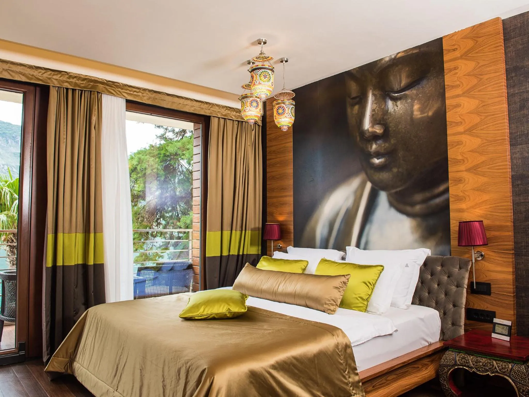 Bed in Hotel Forza Mare