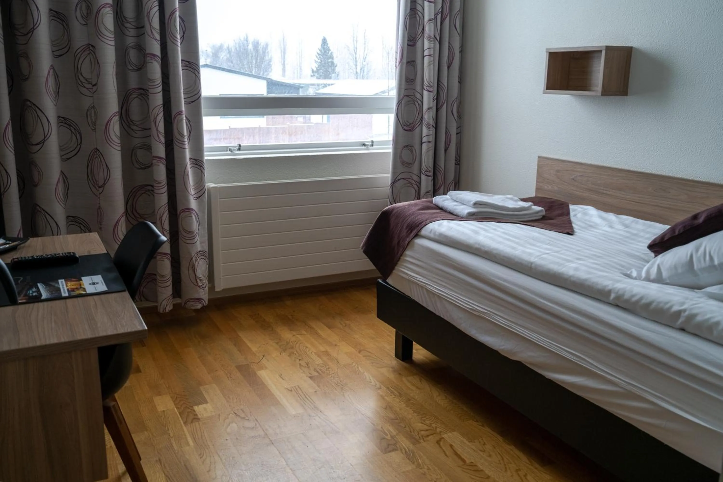 Bed in Hótel Valaskjálf