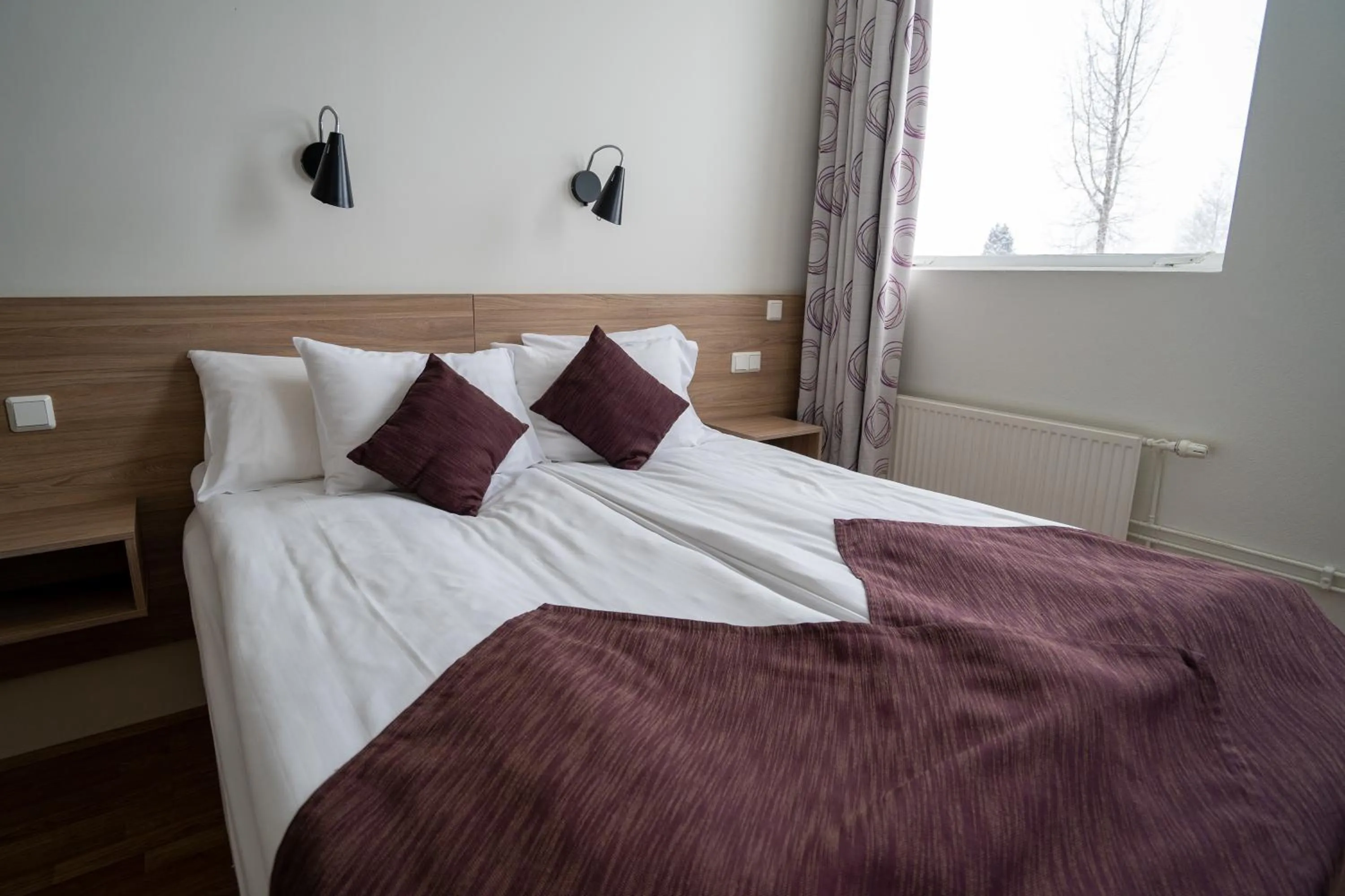 Bed in Hótel Valaskjálf