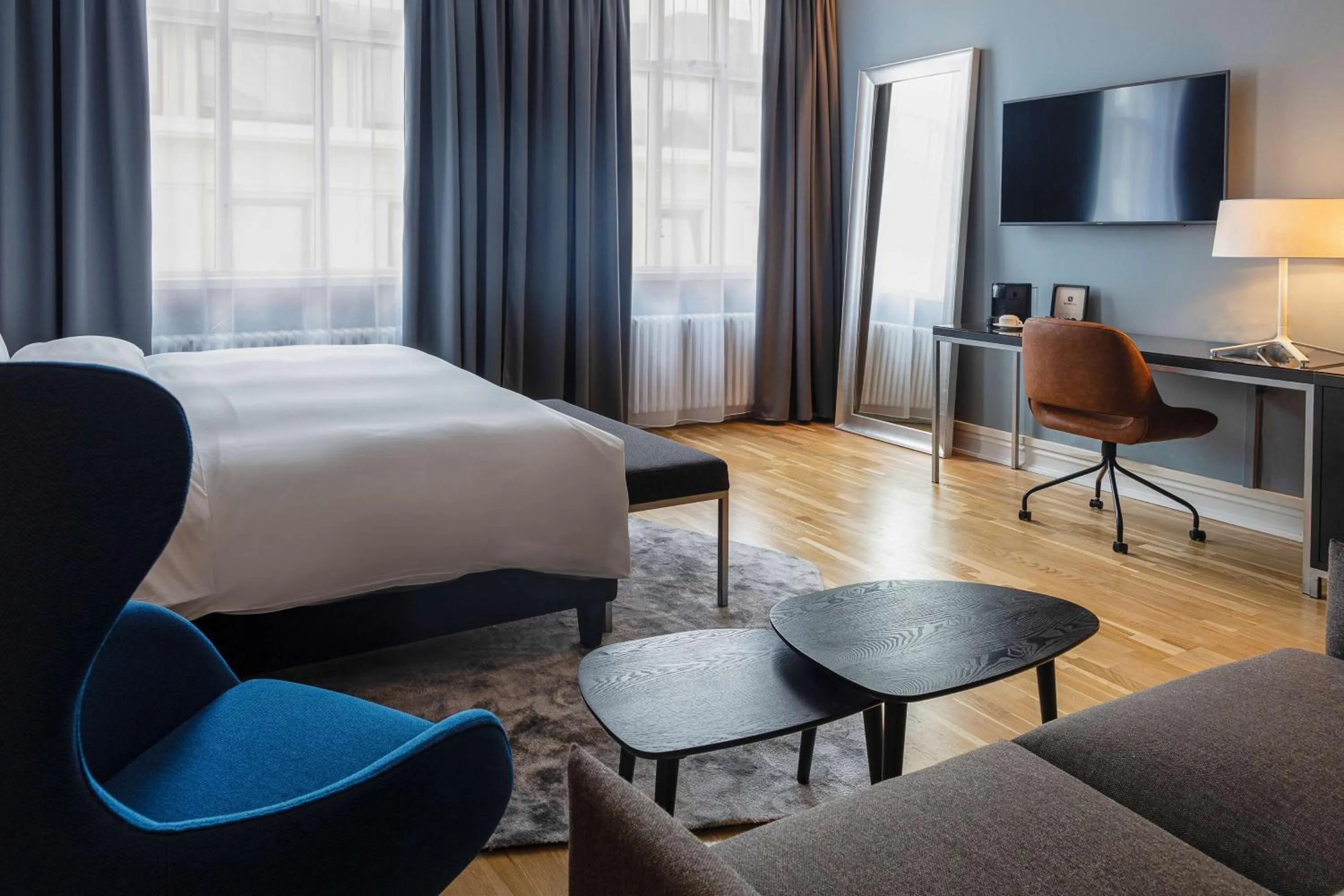 Bed in Radisson Blu 1919 Hotel, Reykjavík