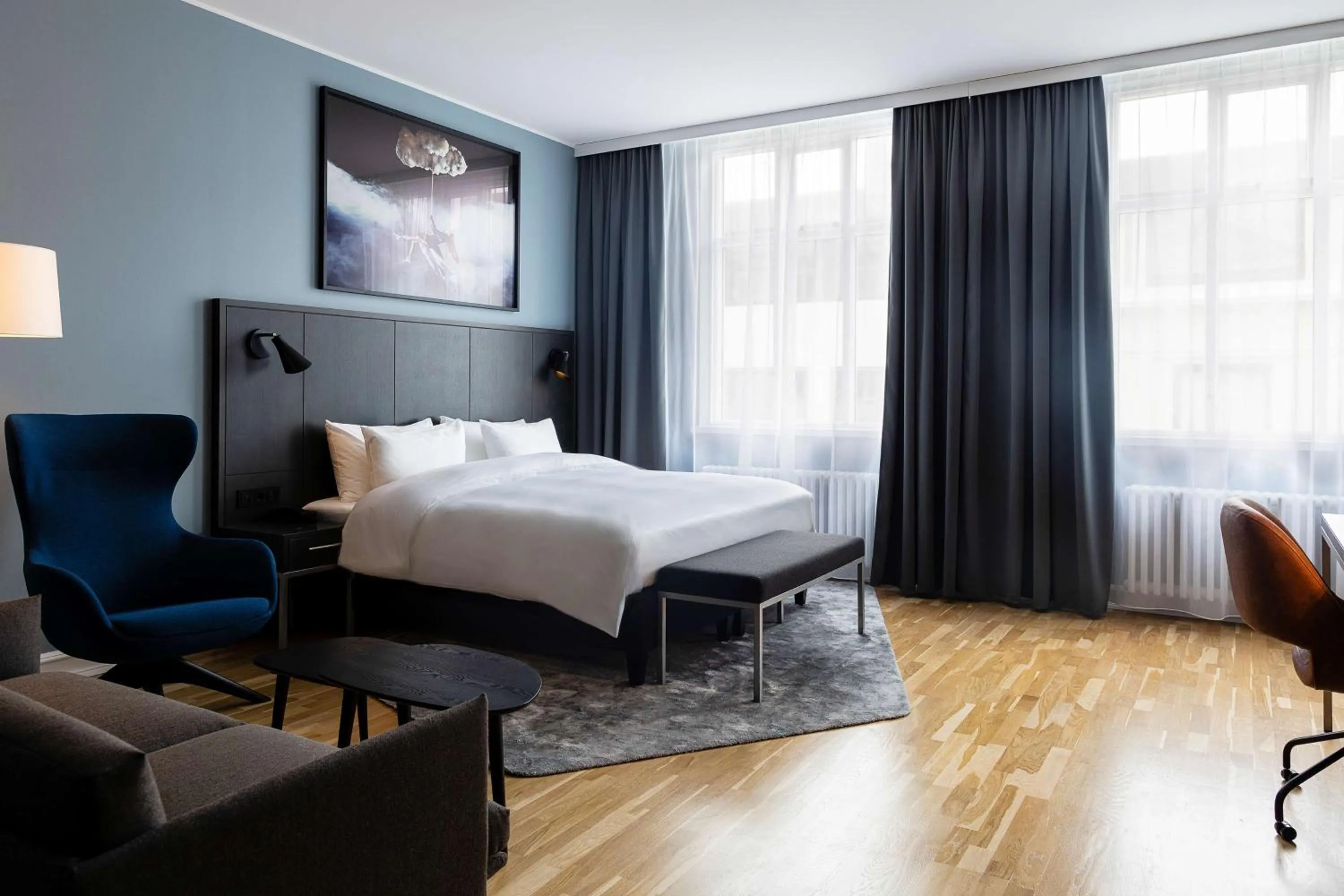 Bed in Radisson Blu 1919 Hotel, Reykjavík