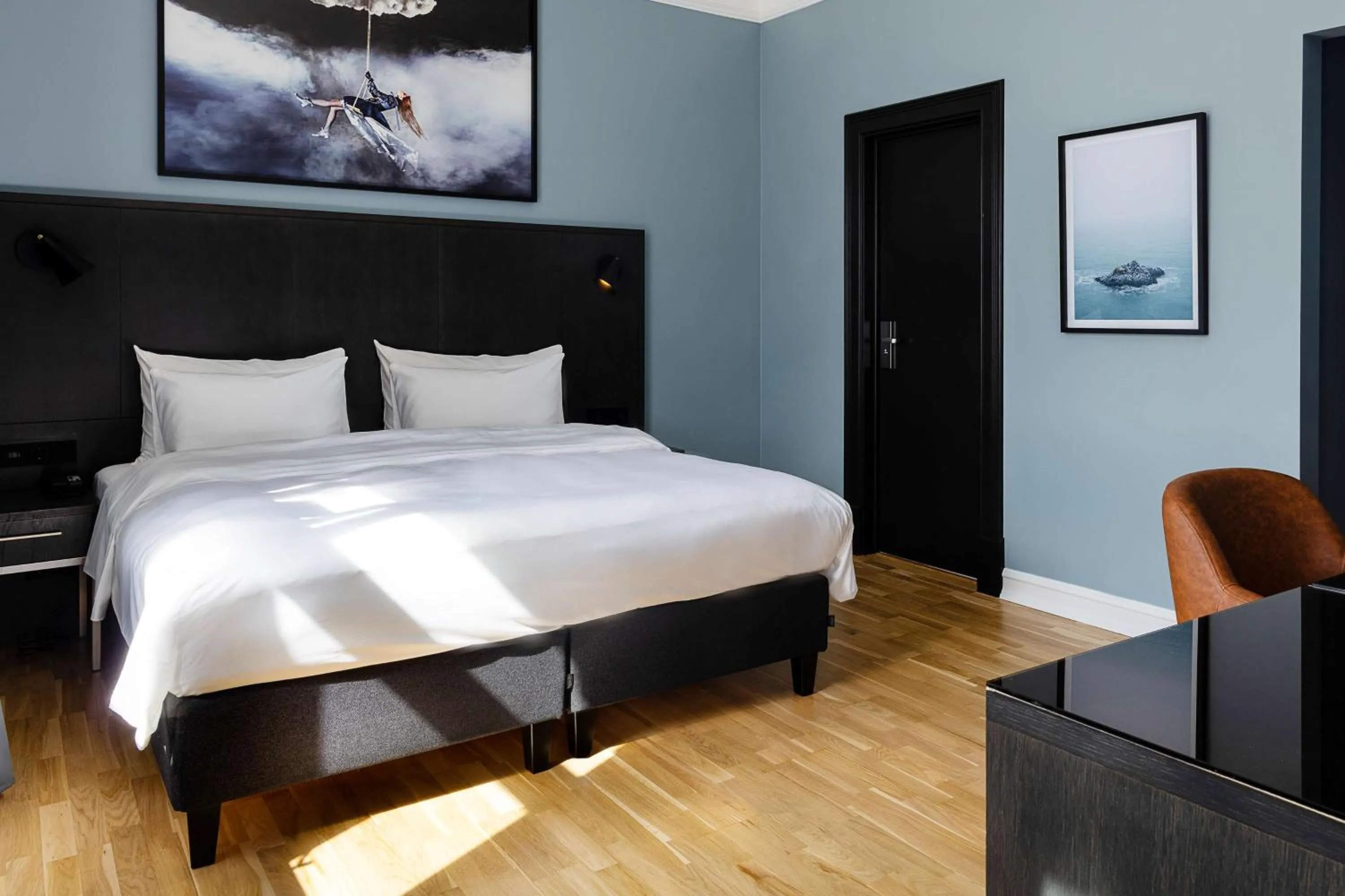 Bed in Radisson Blu 1919 Hotel, Reykjavík