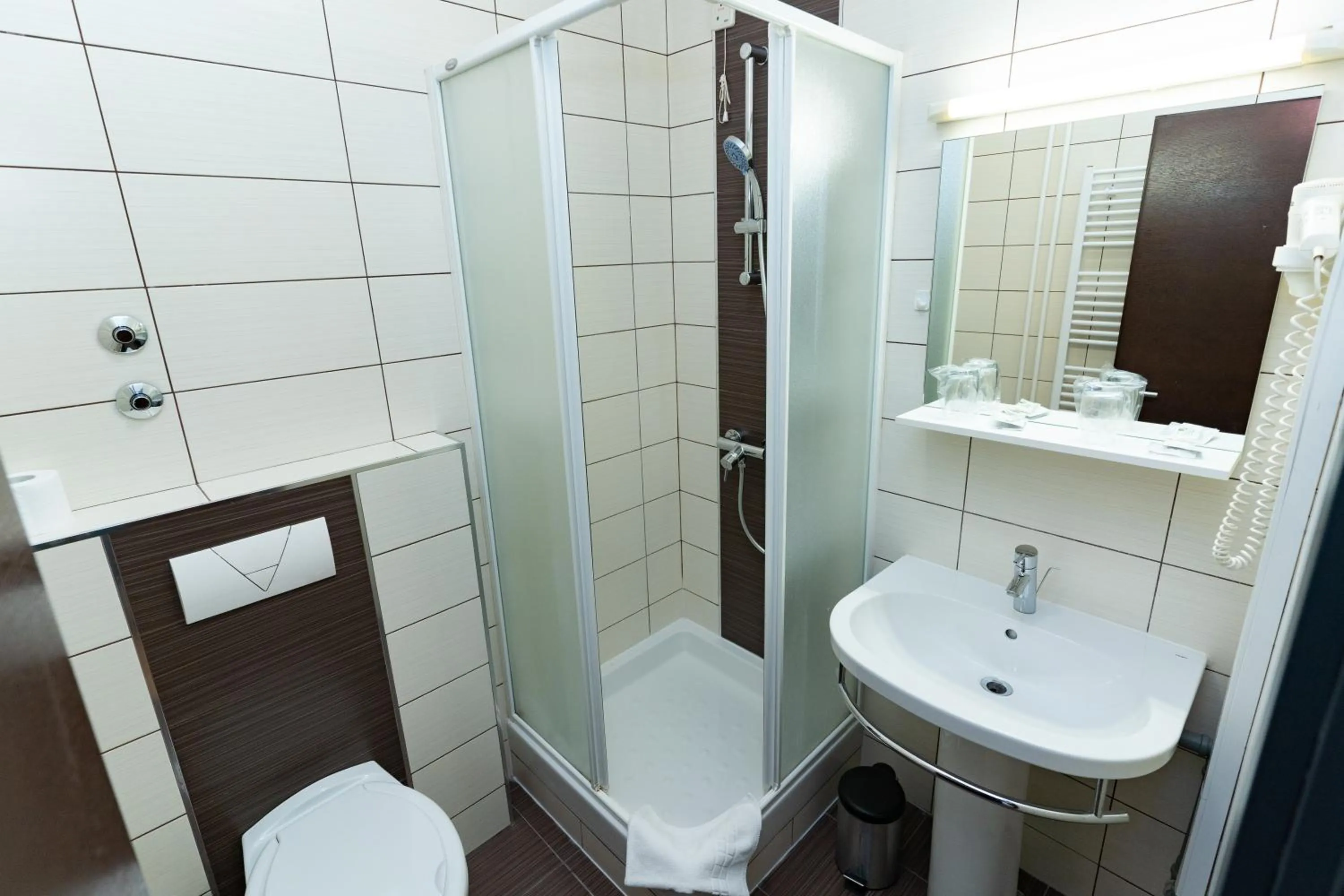 Shower in Artearia Hotel