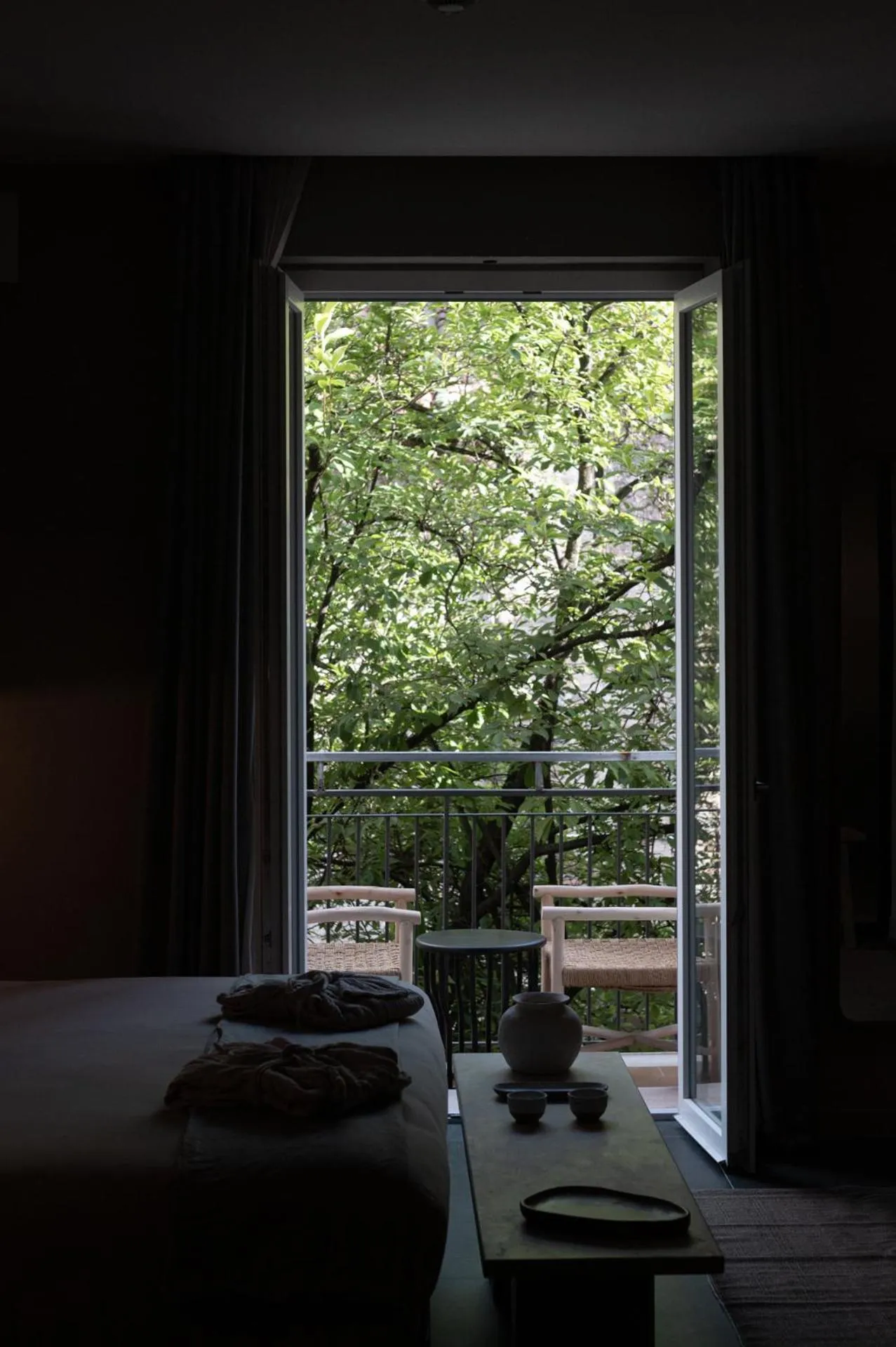 Garden view, Bed in The Sanctuary Urban Retreat