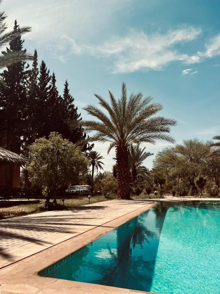 Pool view in Kasbah des cyprès