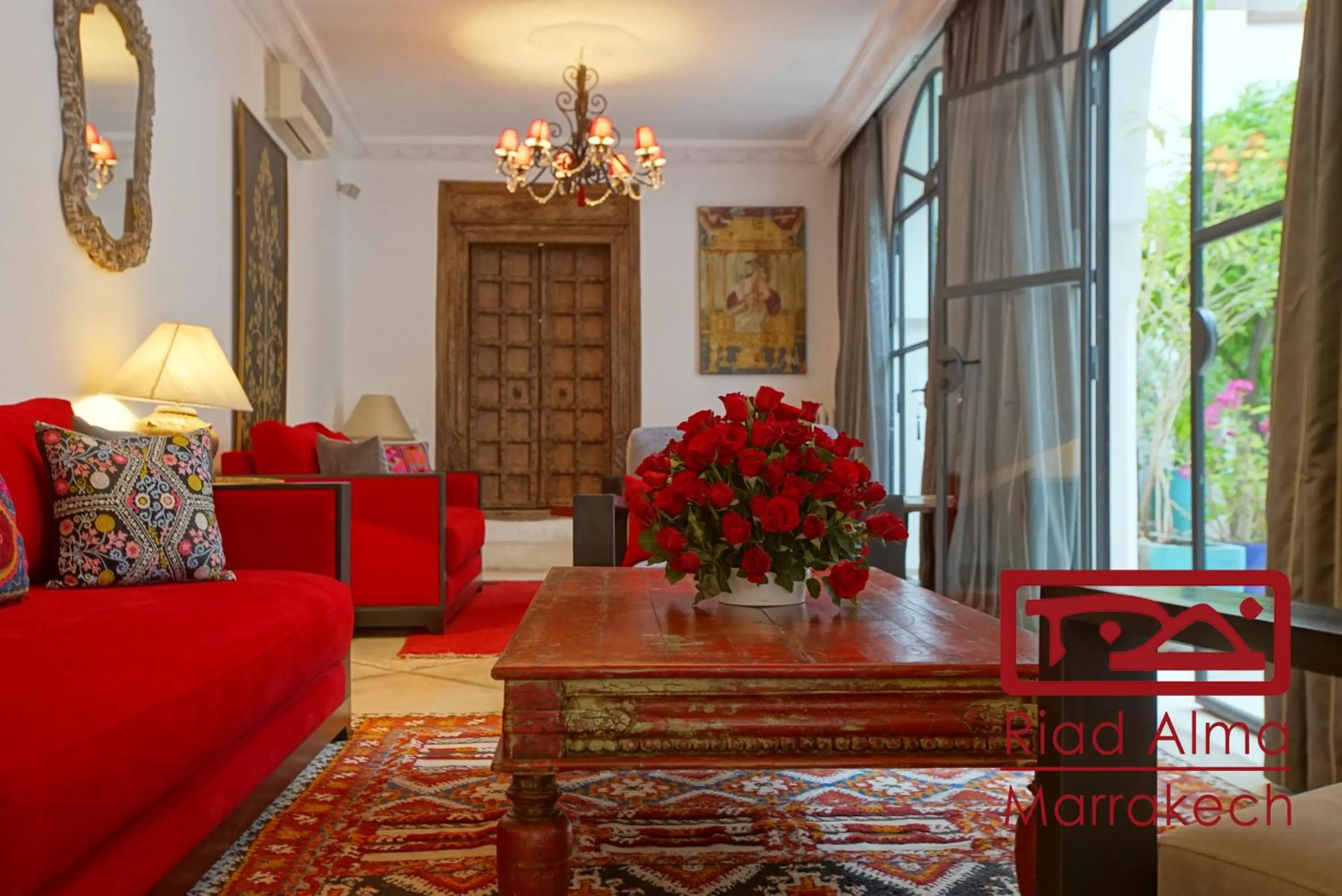 Lounge or bar in Riad Alma