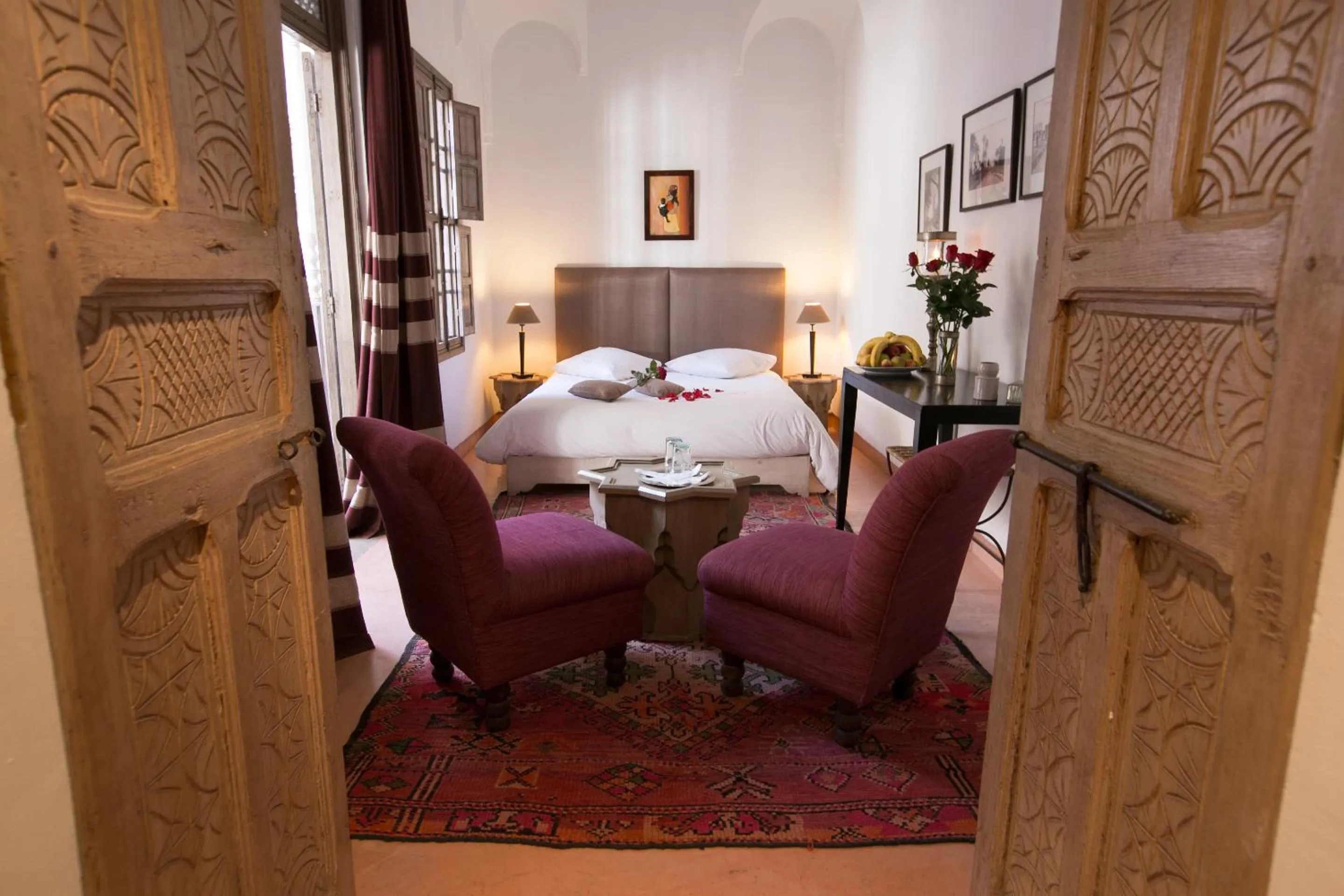 Photo of the whole room, Bed in Riad Altair
