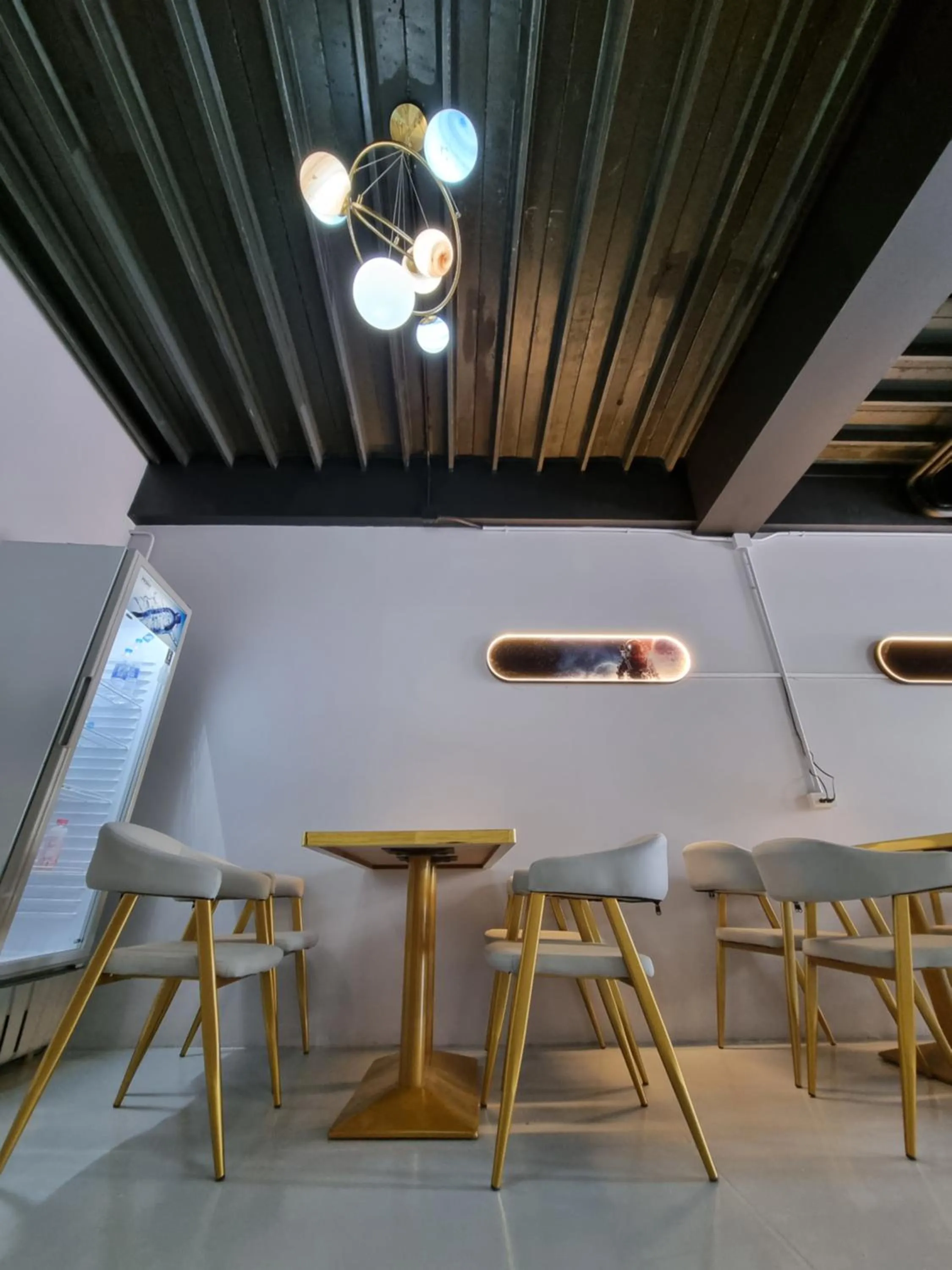 Living room in Met A Space Pod @Phrom Phong