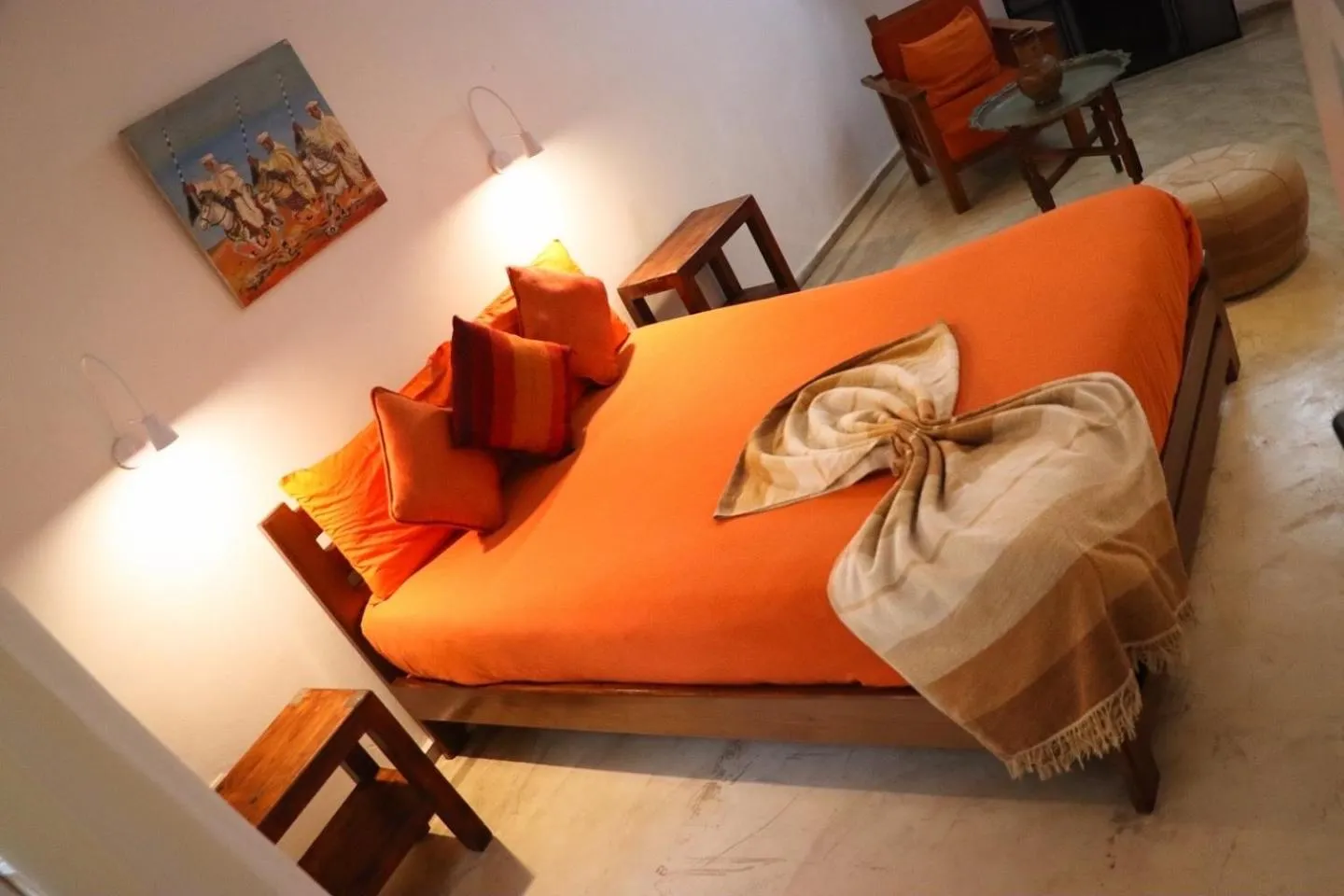 Bed in Riad Dar Latigeo