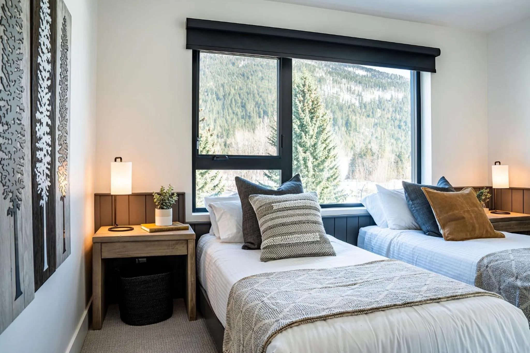 Bed in The Big Deck by Revelstoke Vacations