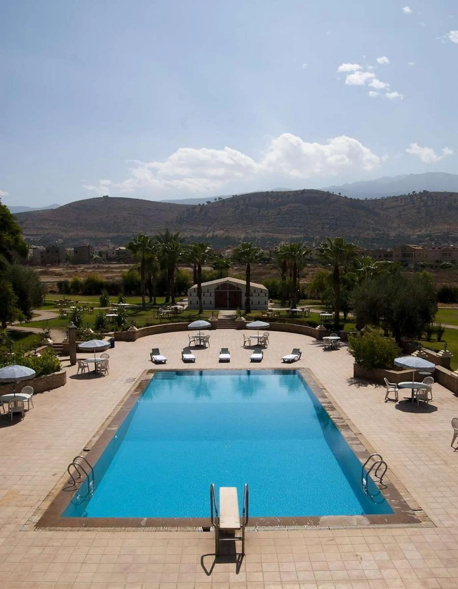 Pool view in Hotel Ouzoud Beni Mellal
