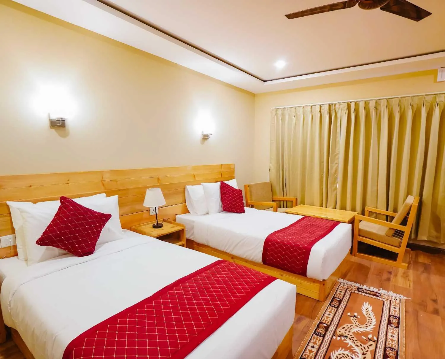 Bed in Shomo Chuki Resort