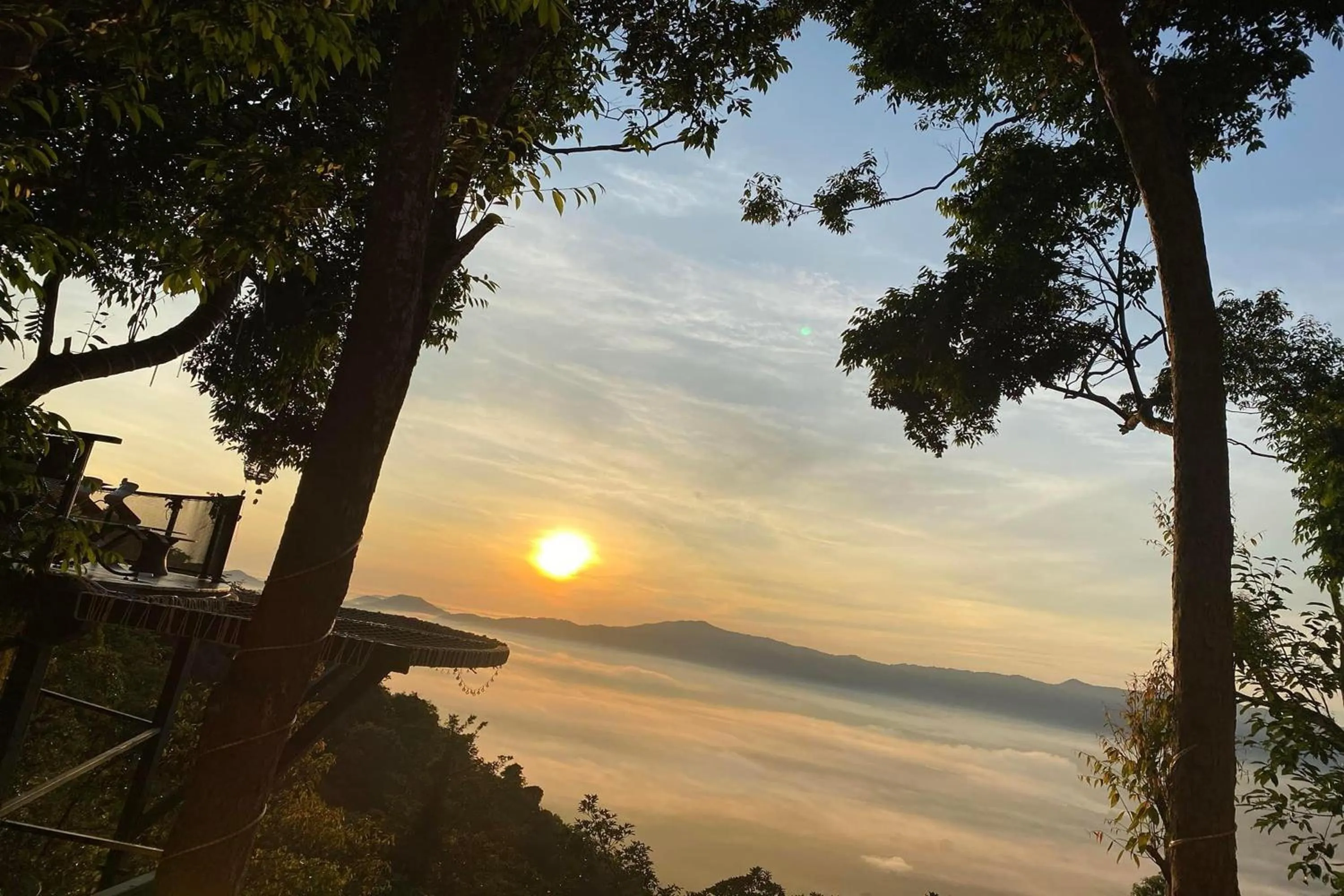 Sunrise in Kuan Khan Lao The Nine Bistro ควนคานหลาว เดอะไนท์ บิสโทร