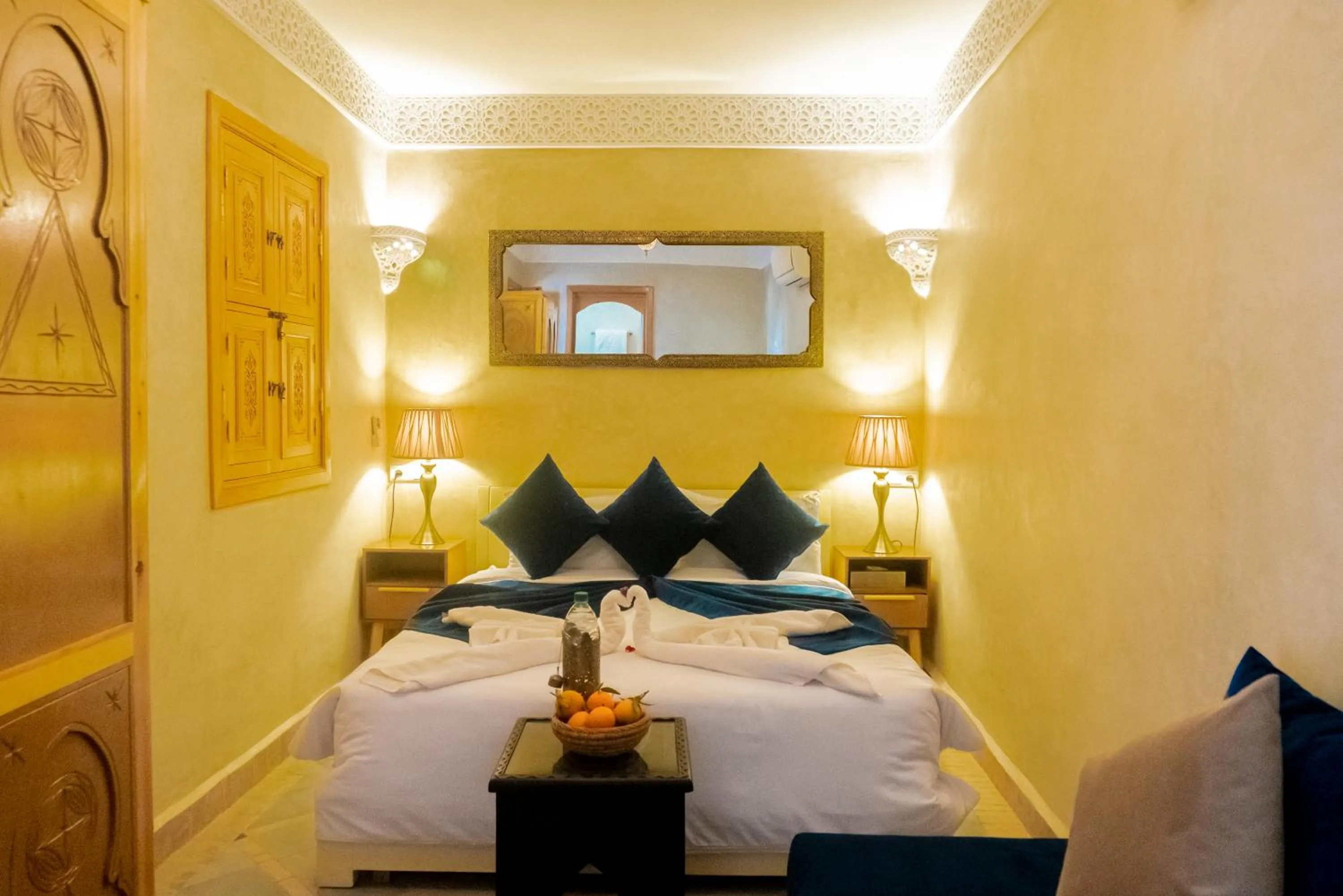 Bed in Riad Louaya