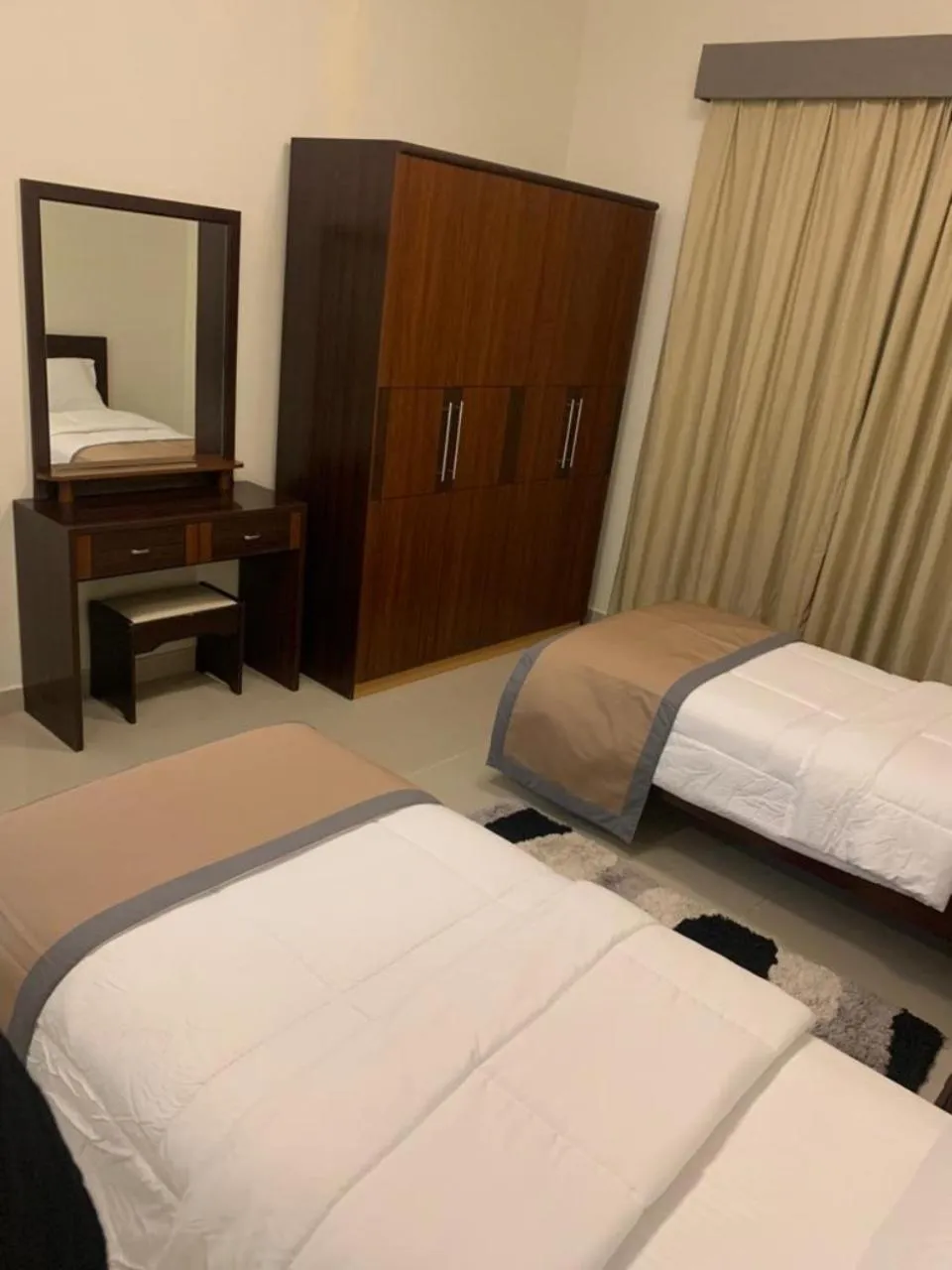 Bed in AL MARJAN FURNISHED APARTMENTS