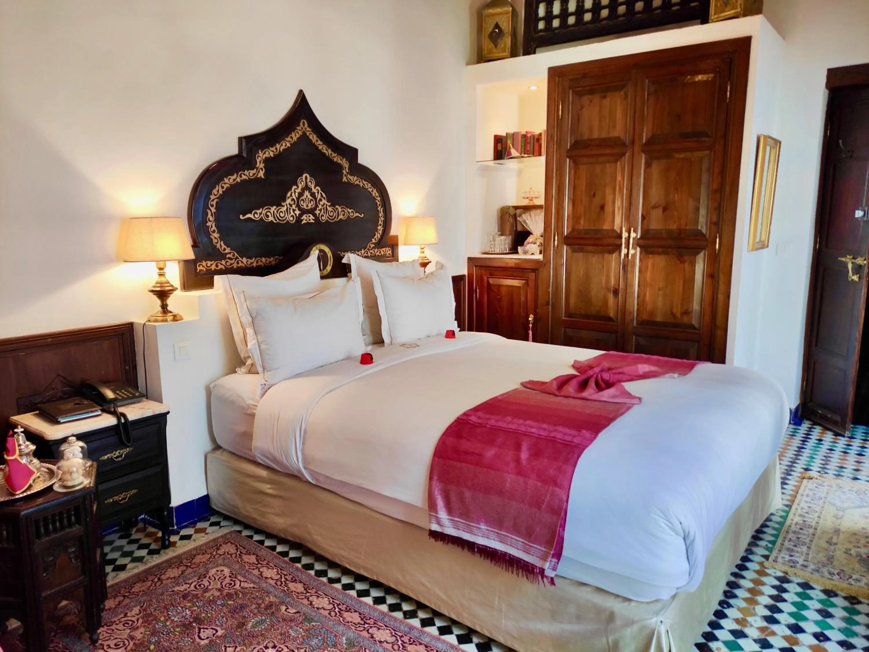 Bed in Riad Le Calife
