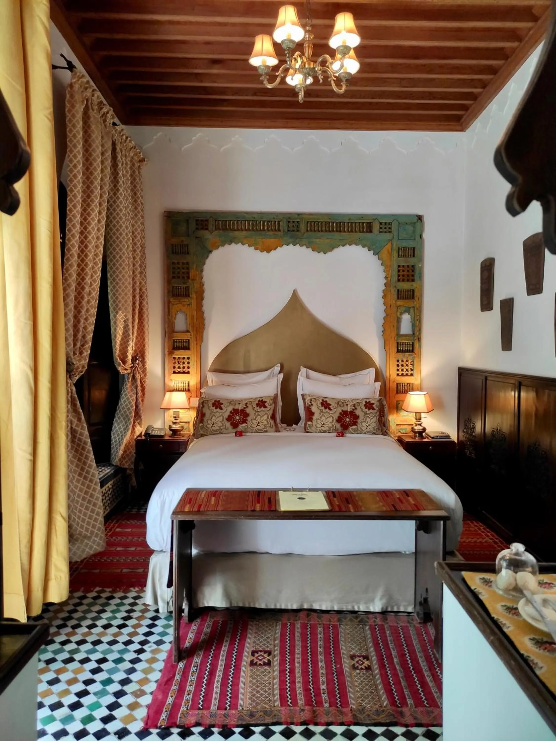 Bed in Riad Le Calife