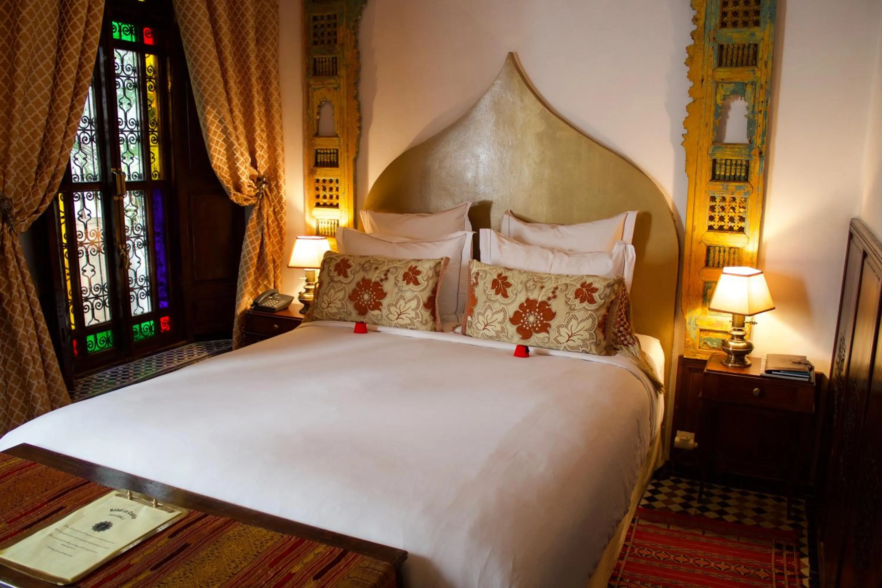 Bed in Riad Le Calife