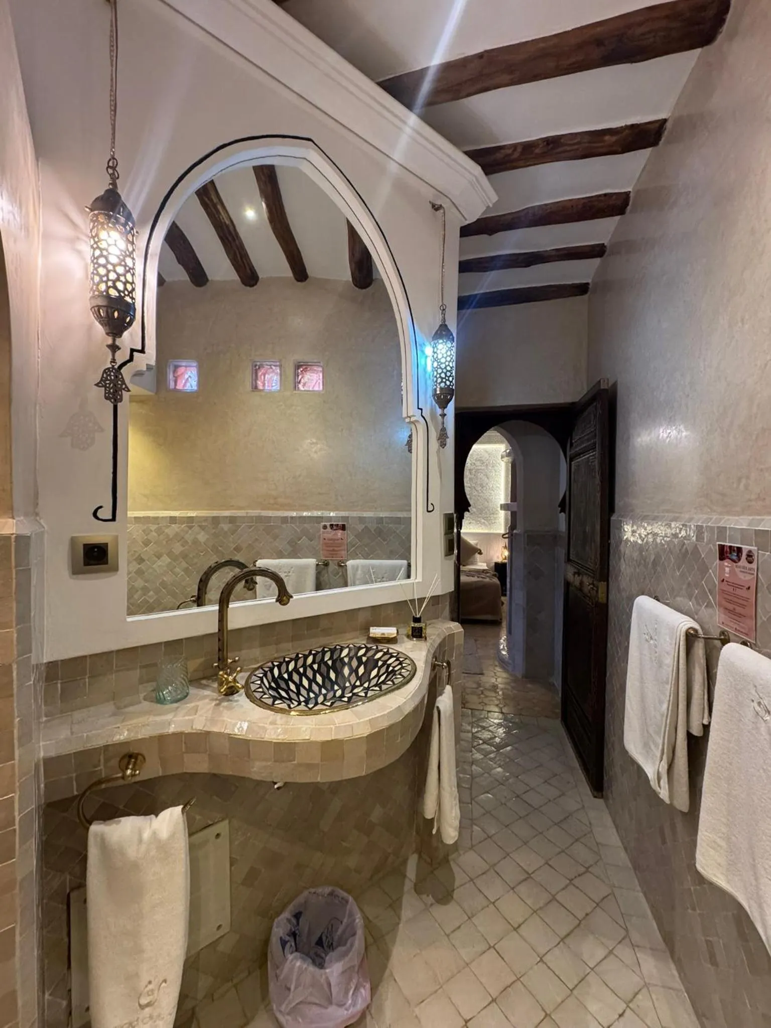 Bathroom in Riad Des Arts